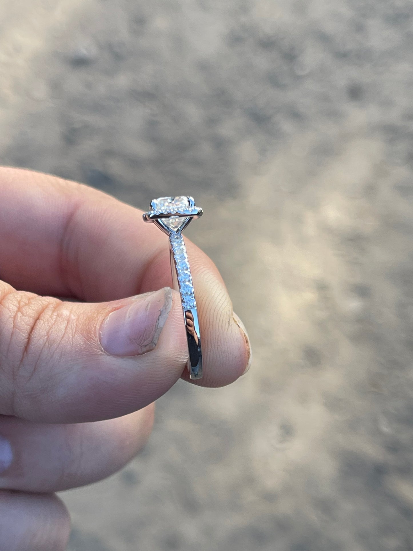 Nyla Sterling Silver Engagement Ring