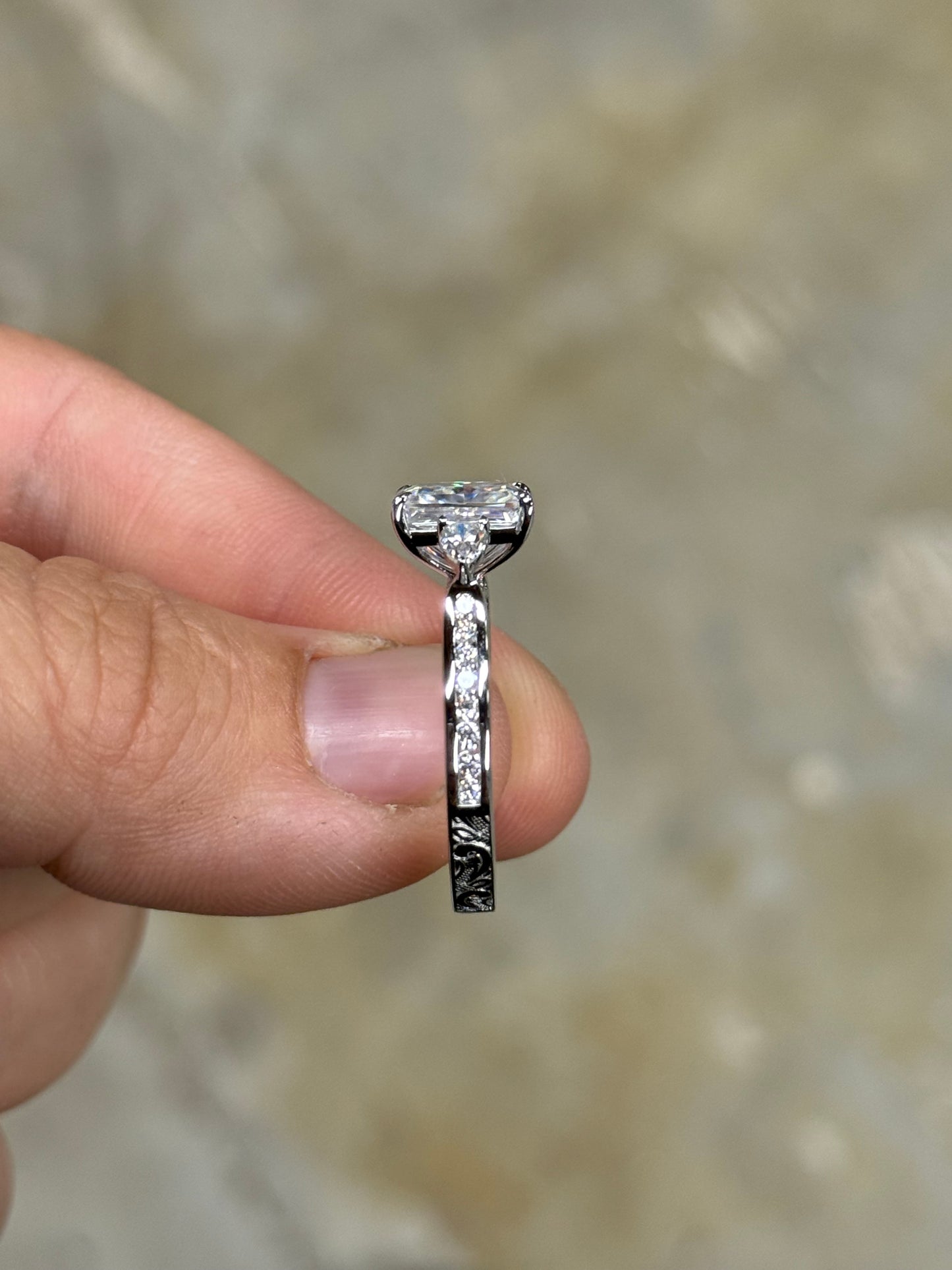 Chandler Sterling Silver Engagement Ring