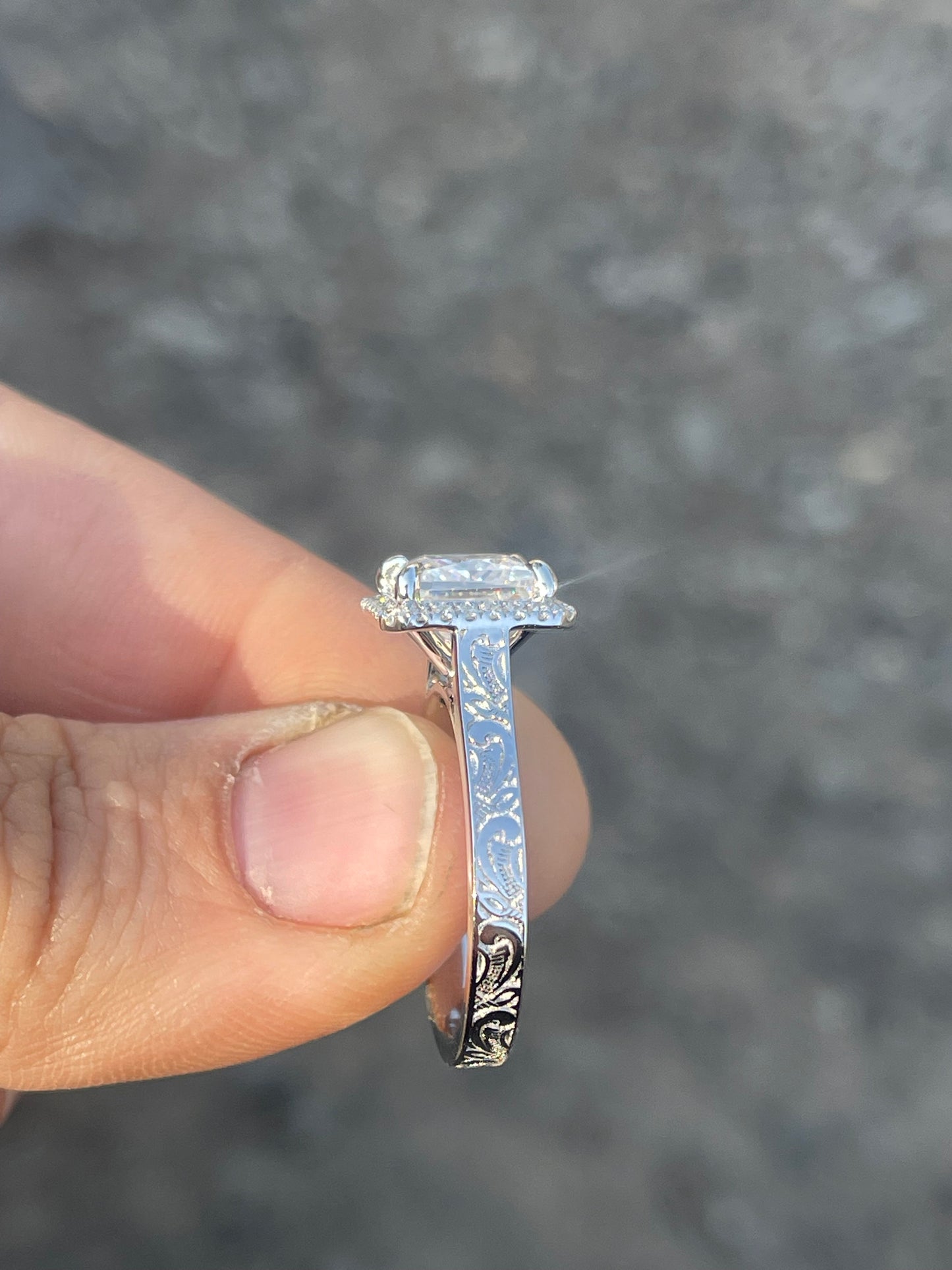 Spade Engagement Ring