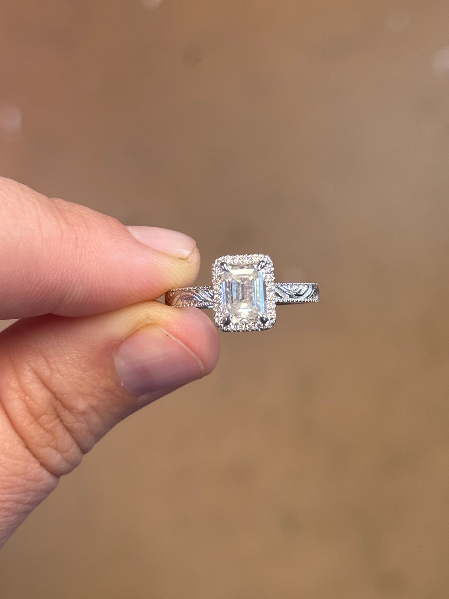 Everly 8.5US Sterling Silver Engagement Ring Engagement Rings Tines Ranch Co