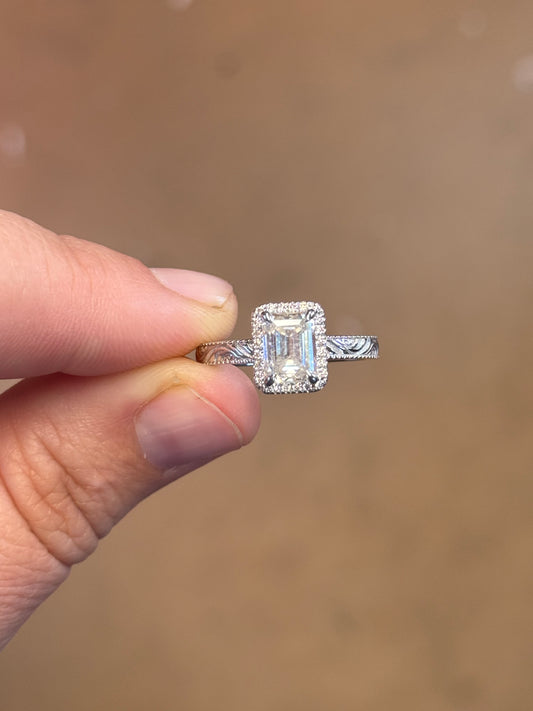 Everly 8.5US Sterling Silver Engagement Ring Engagement Rings Tines Ranch Co