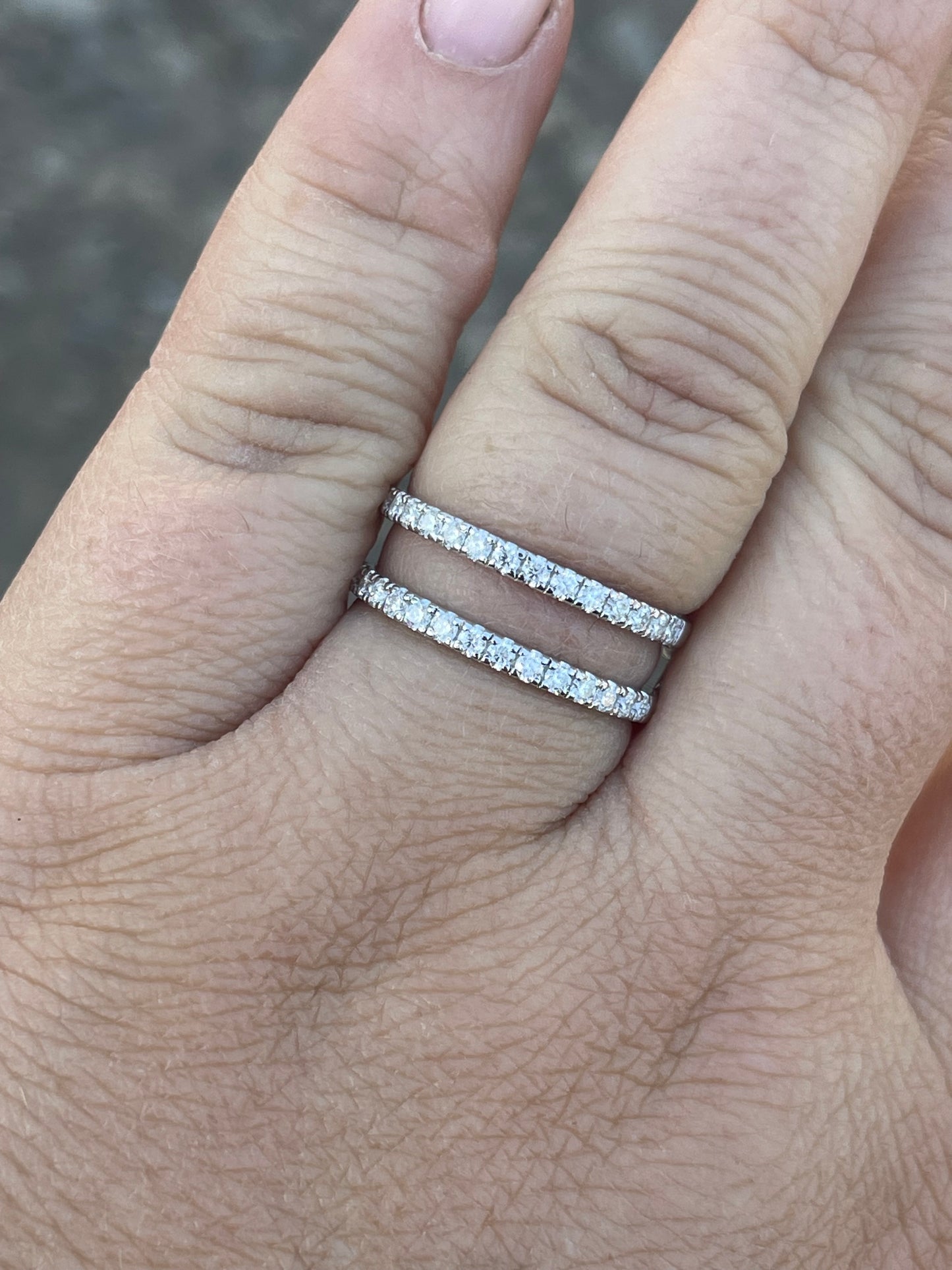 Chancie Moissanite Wedding Band