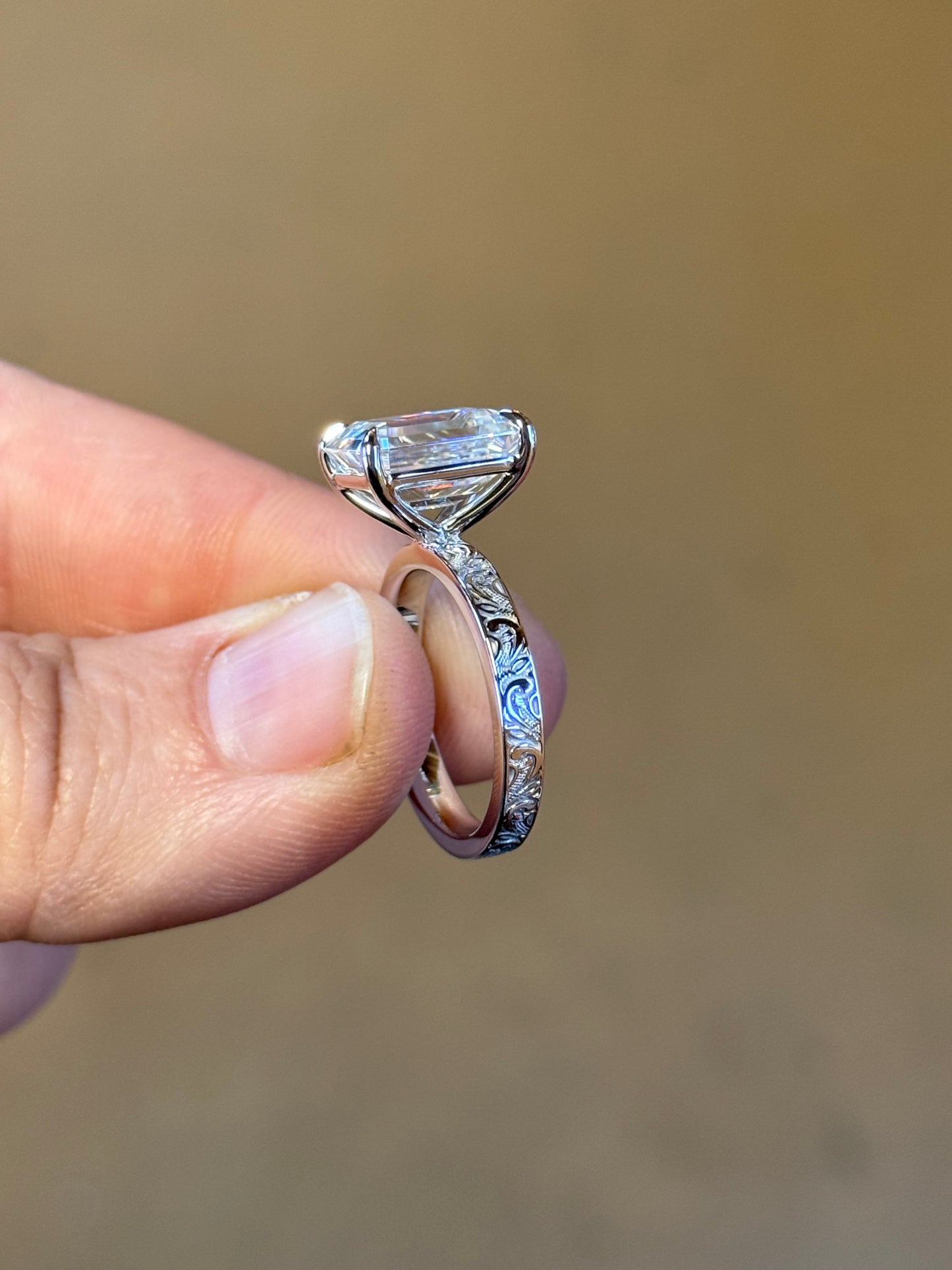 Taylee 5ct Sterling Silver Engagement Ring Engagement Rings Tines Ranch Co