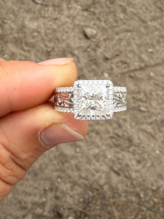 Rae (LP) Sterling Silver Engagement Ring