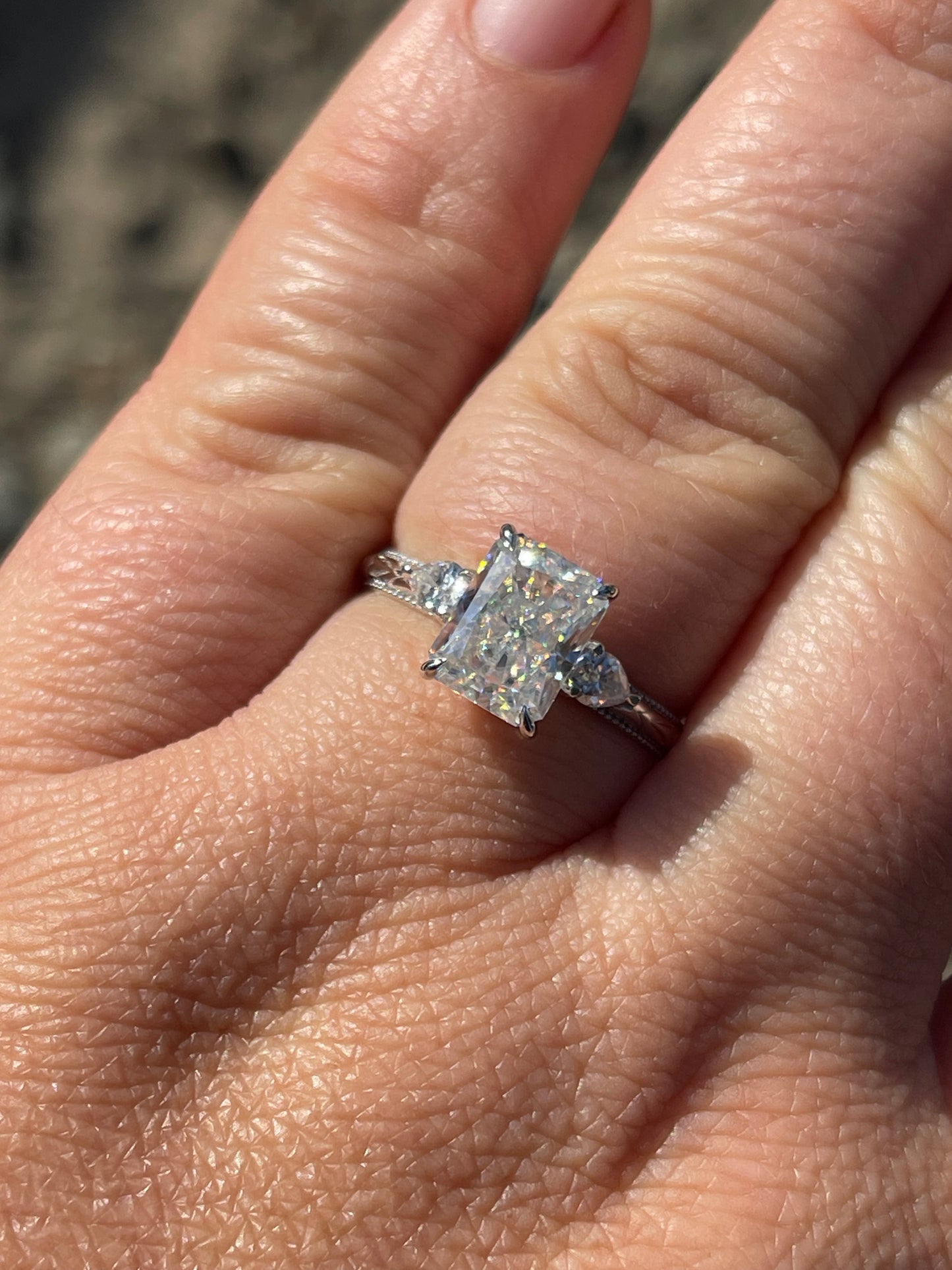 Doloris Sterling Silver Engagement Ring