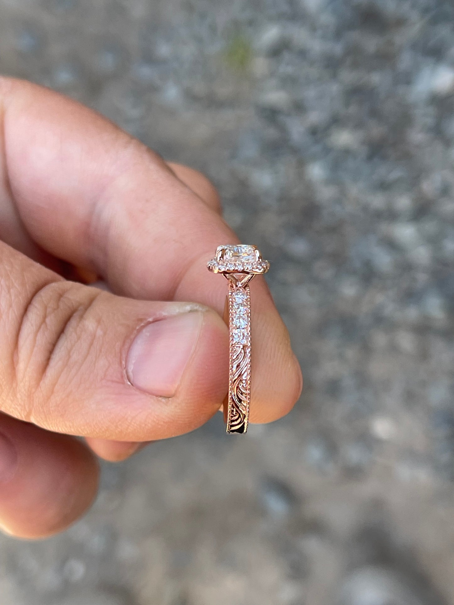 Skylar Pave 1ct DIAMOND Engagement Ring