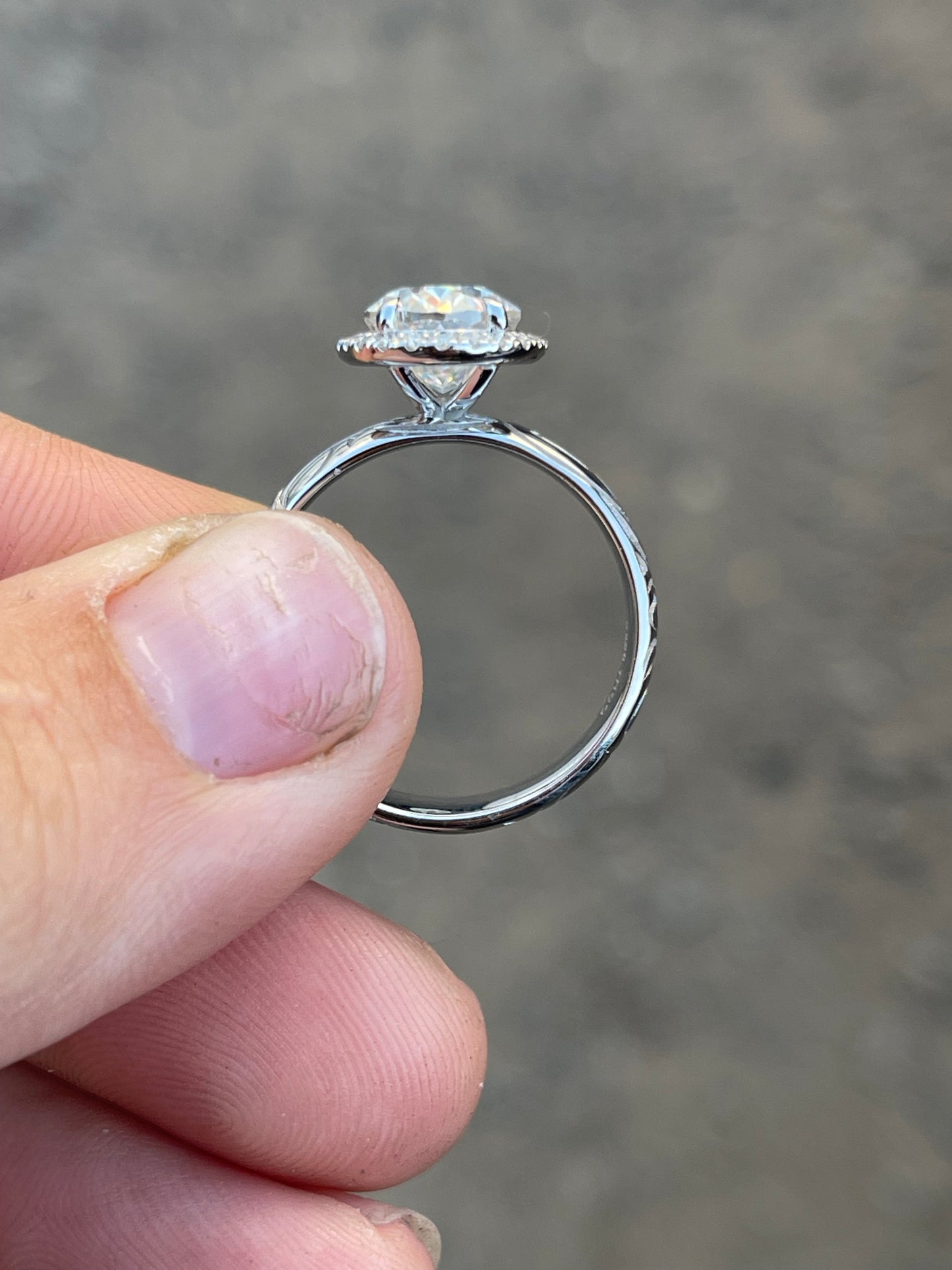 Drue Sterling Silver Engagement Ring