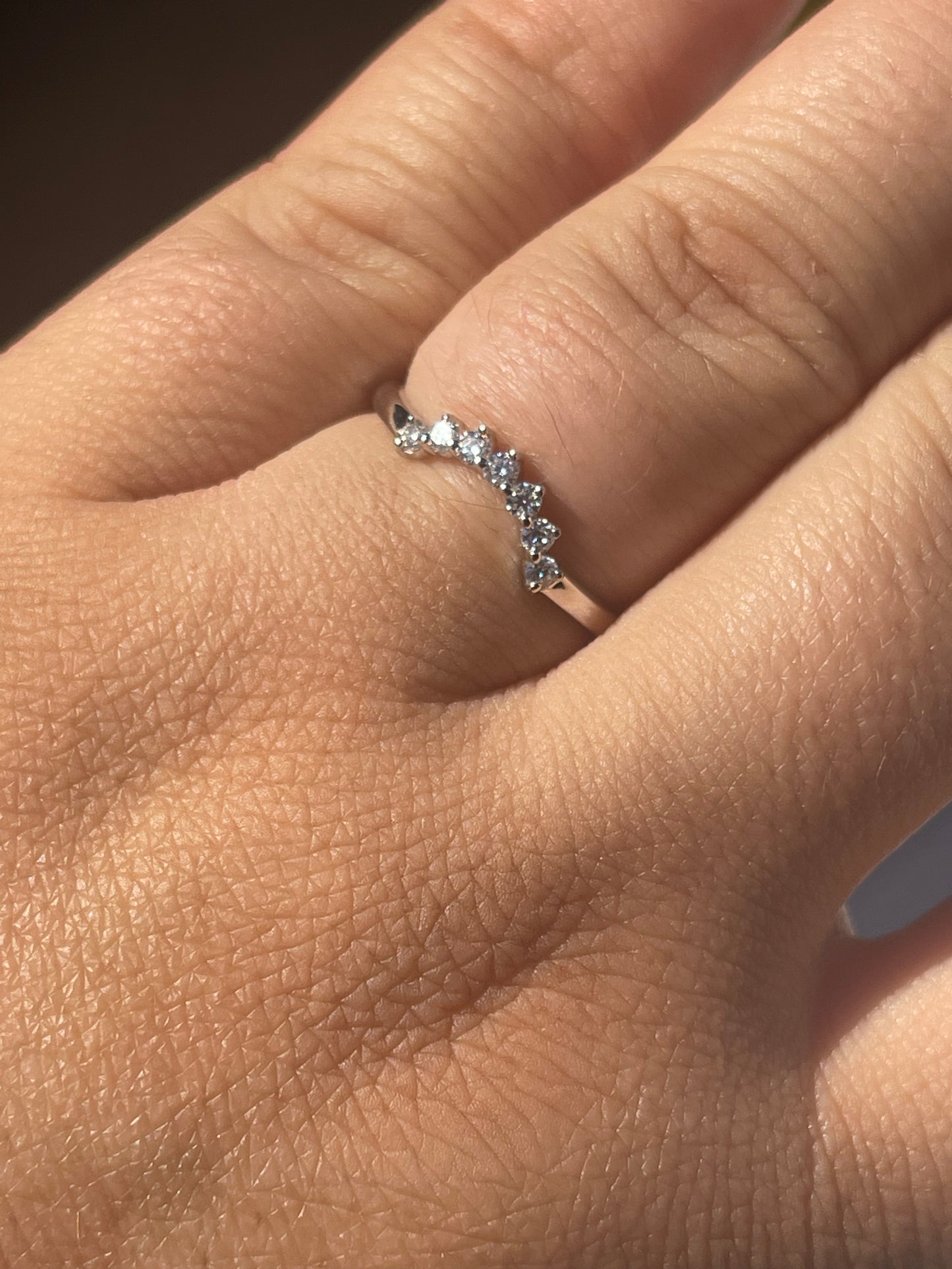 Sunny Moissanite Wedding Band