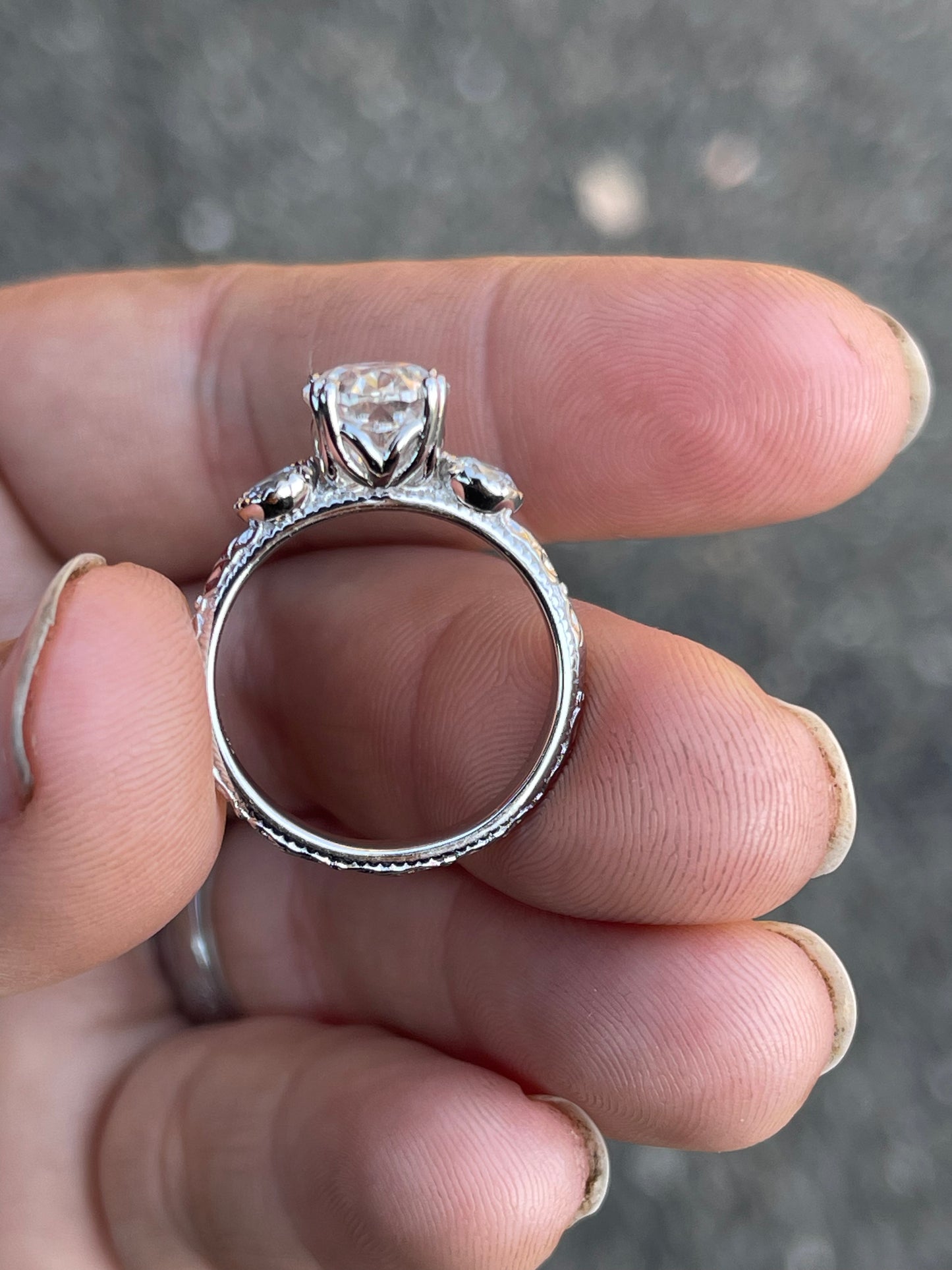 Victoria Moissanite Engagement Ring