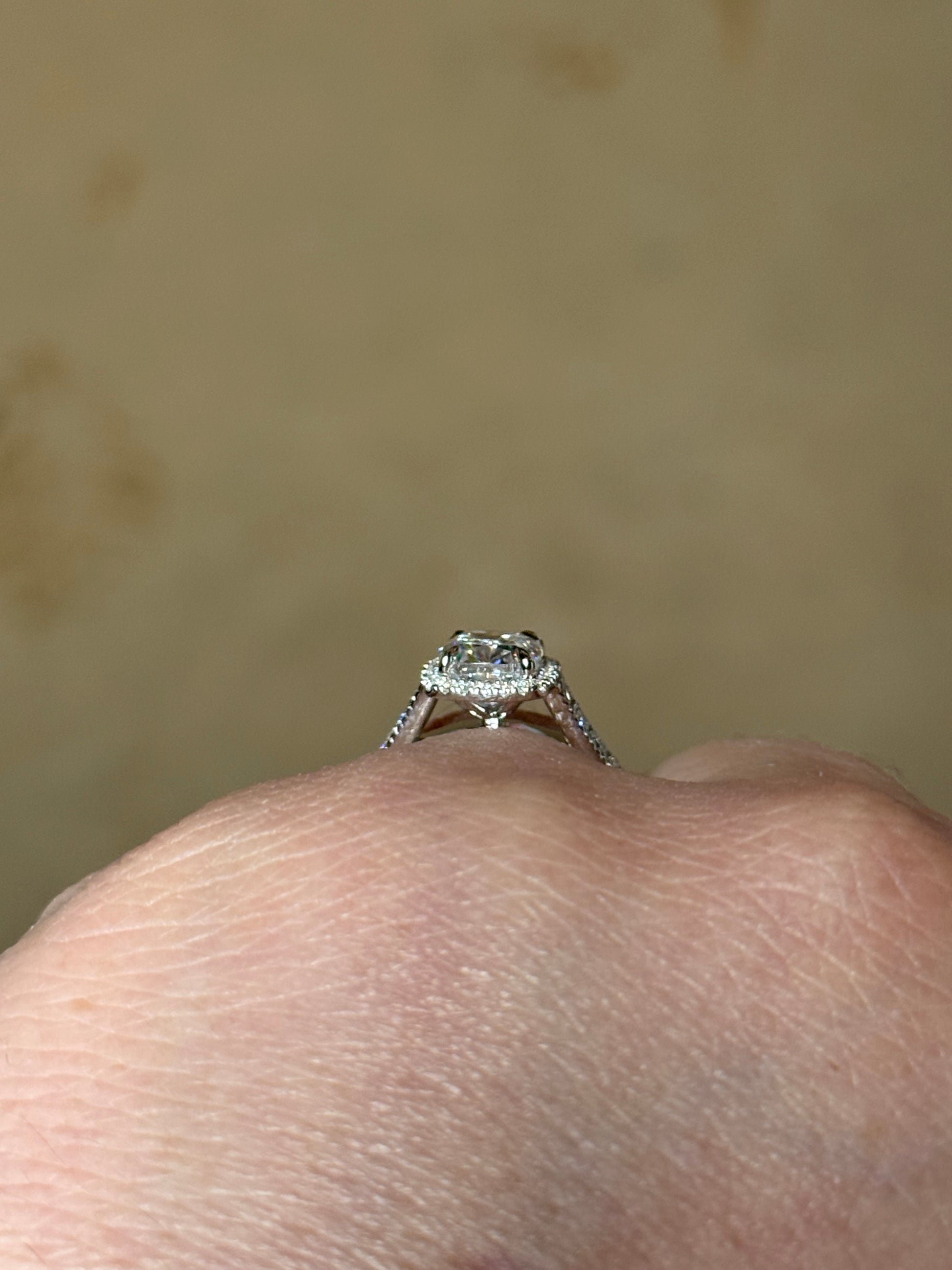 Skylar Pave Cathedral Engagement Ring Engagement Rings Tines Ranch Co