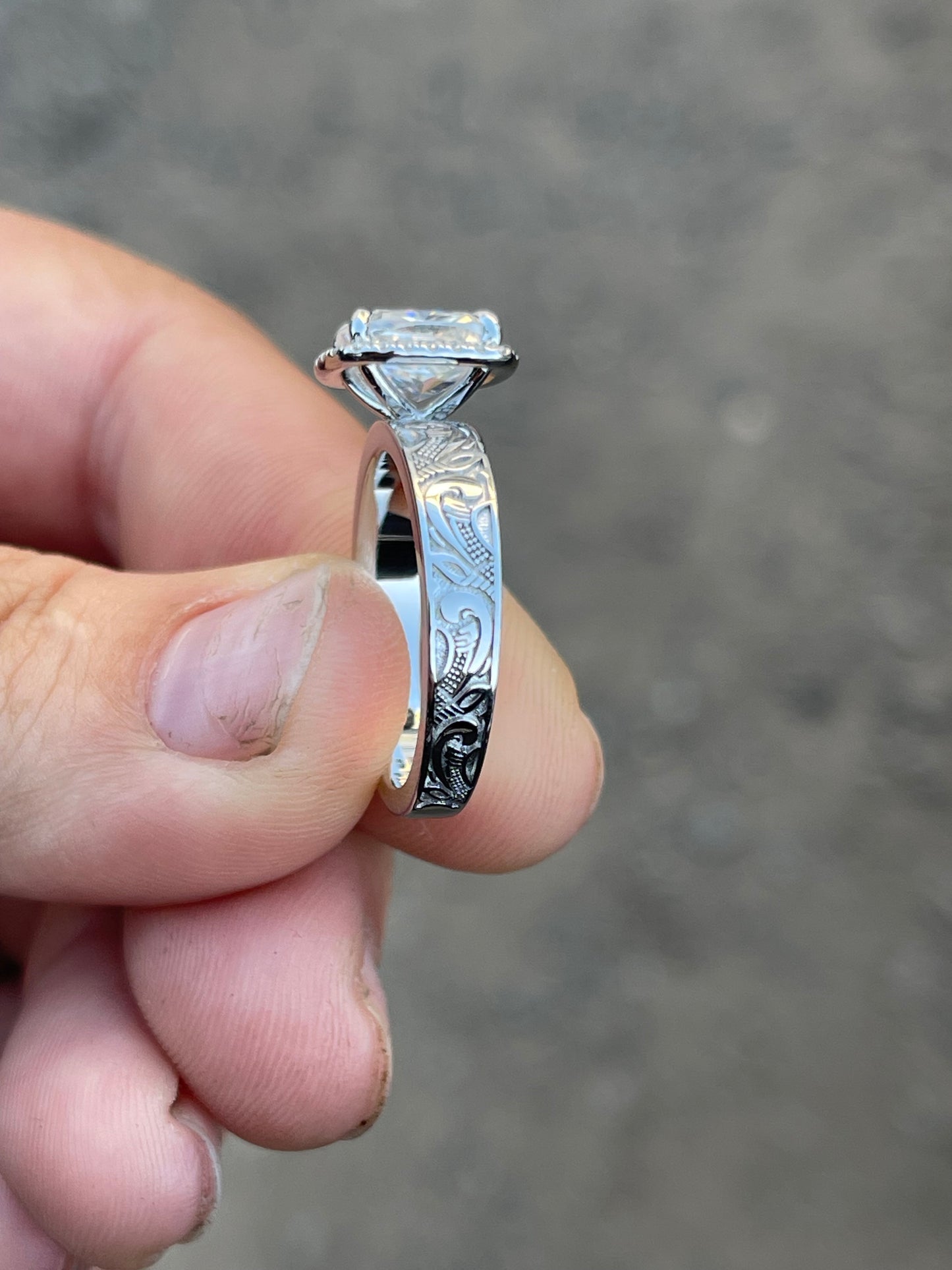 Gwen Sterling Silver Engagement Ring