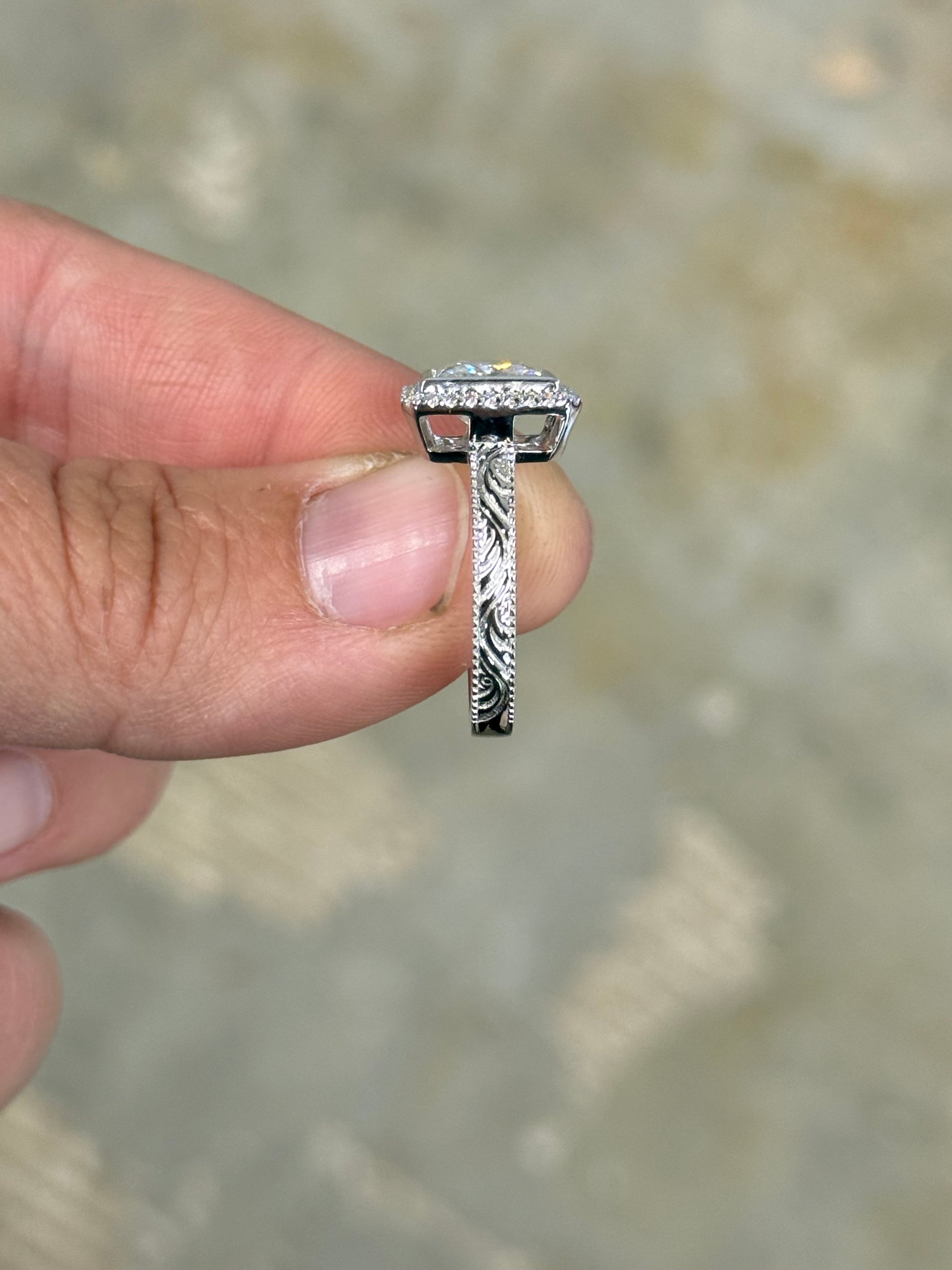 Remi (LP) Bezel Engagement Ring Engagement Rings Tines Ranch Co