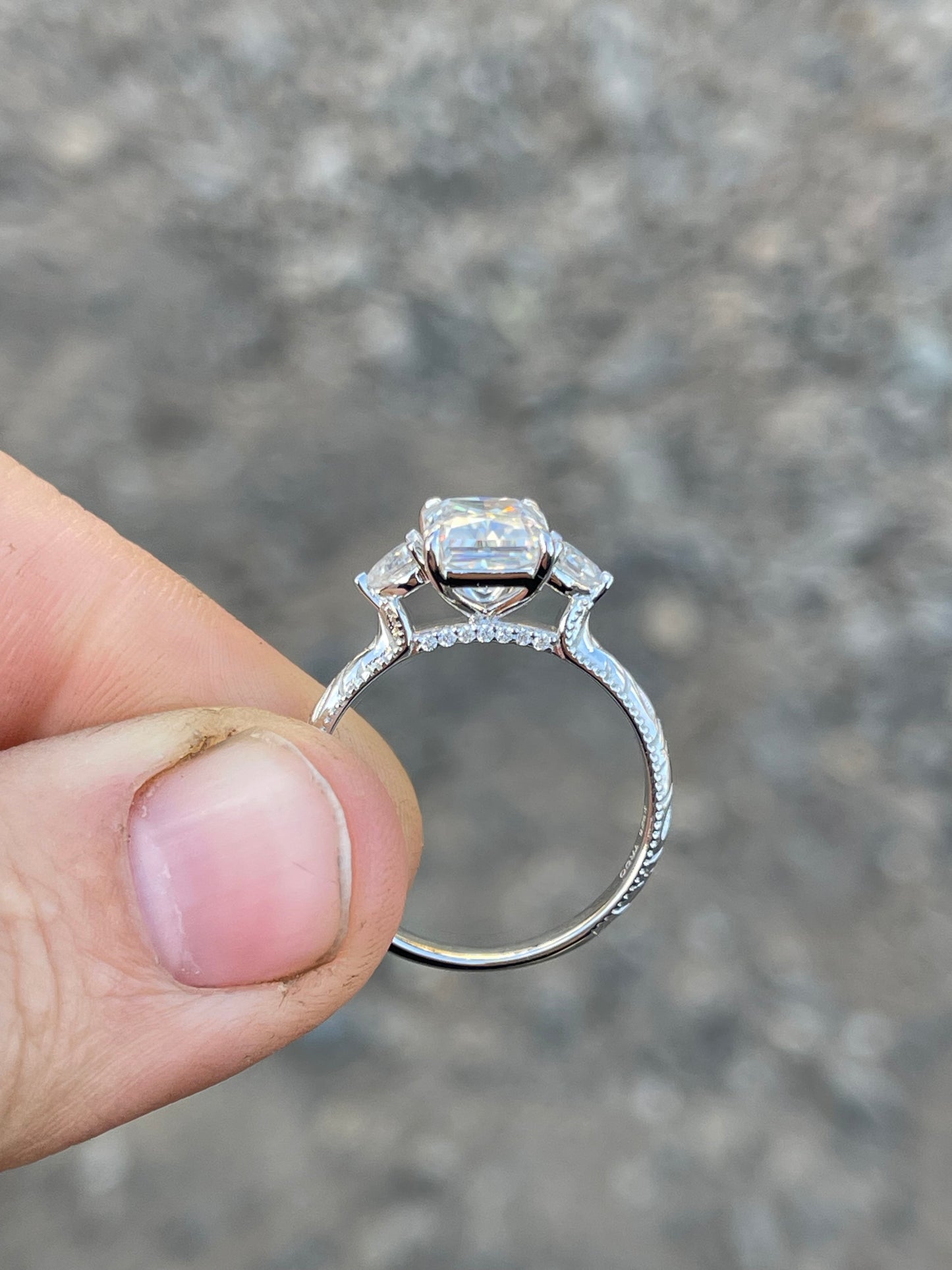 Glenn Sterling Silver Engagement Ring