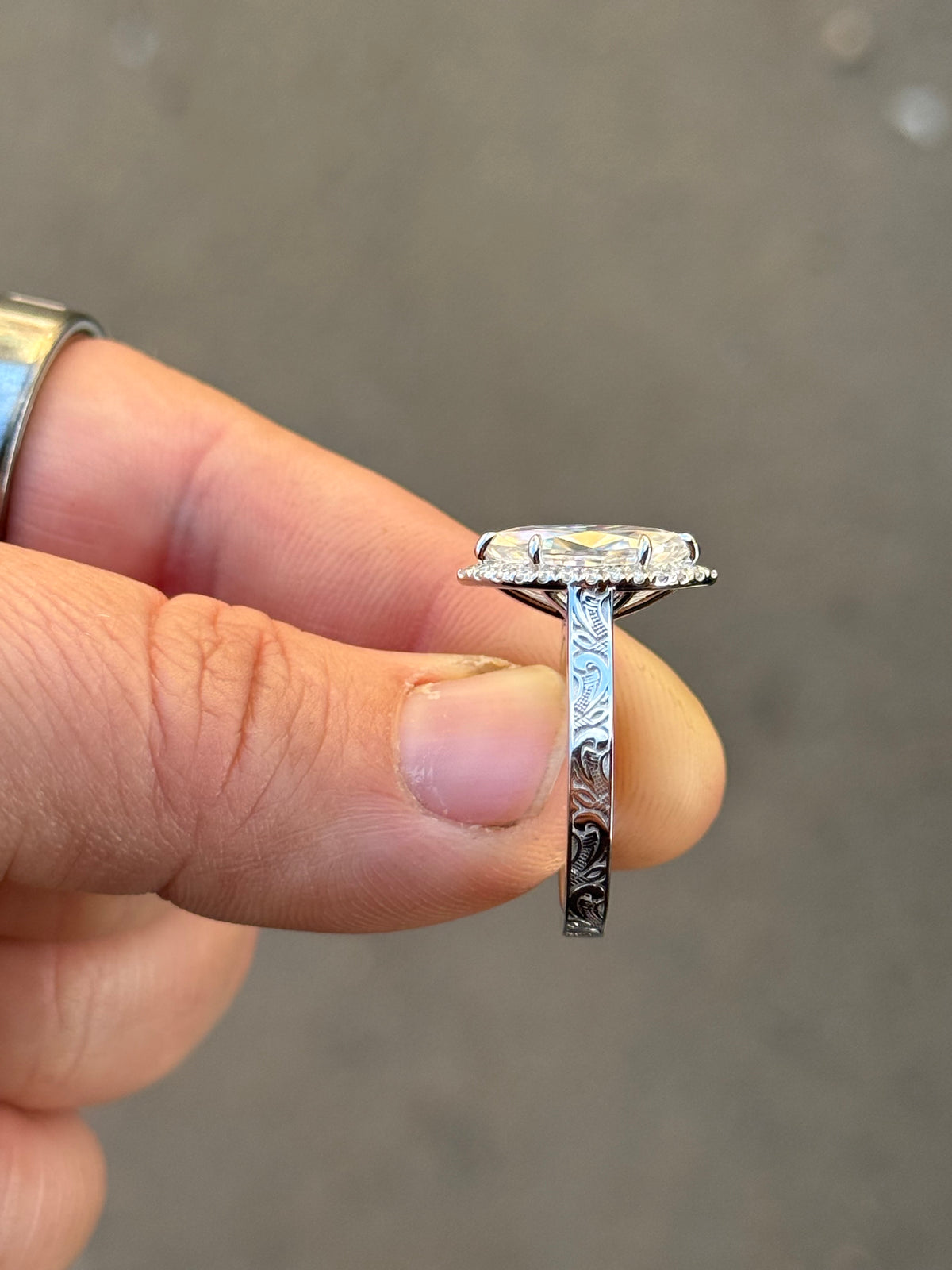 Riviera Cathedral Diamond Engagement Ring