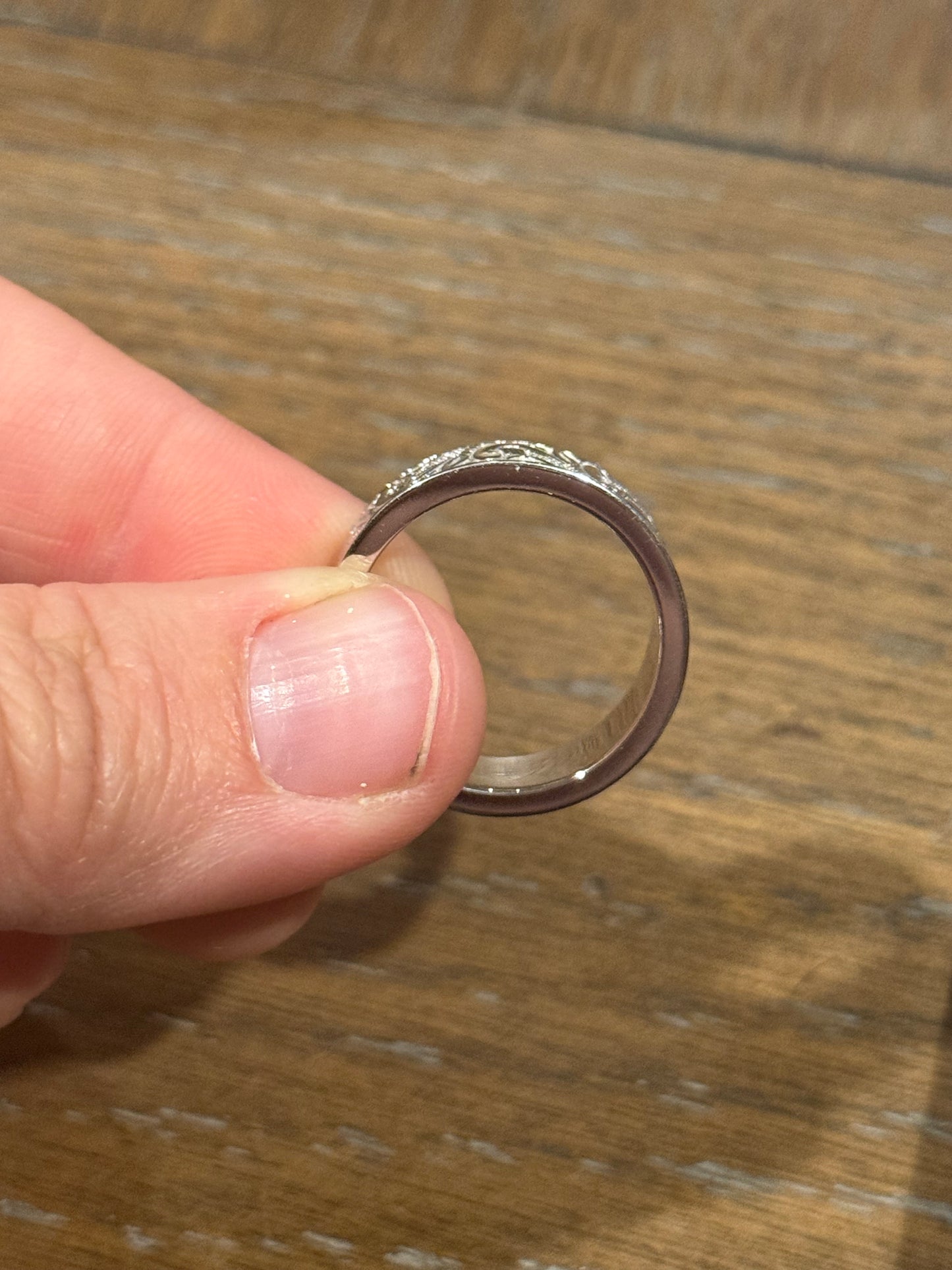Wesley 10mm Sterling Silver Wedding Band Tines Ranch Co