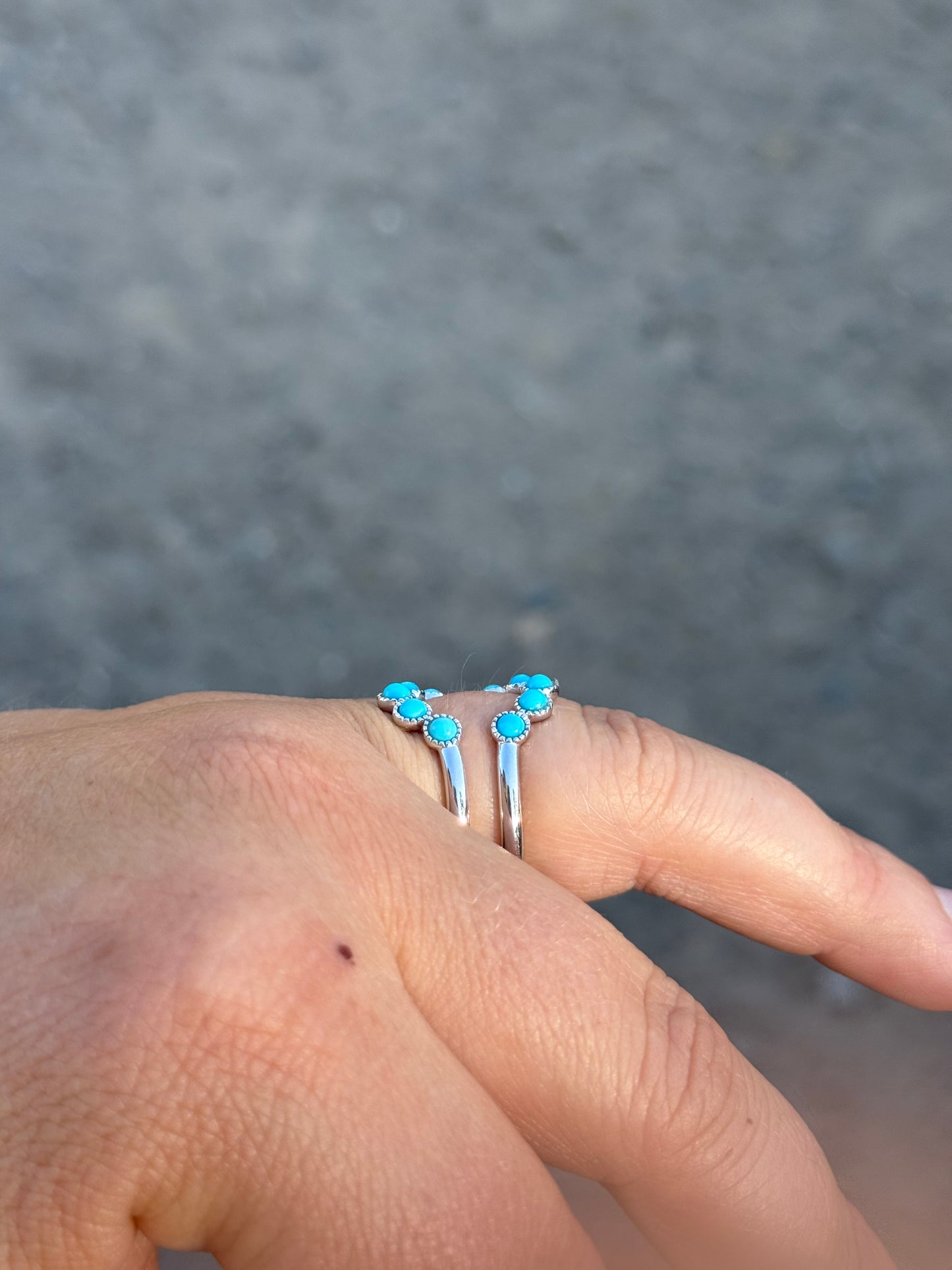 Ringo Jr. Insert Turquoise Wedding Band