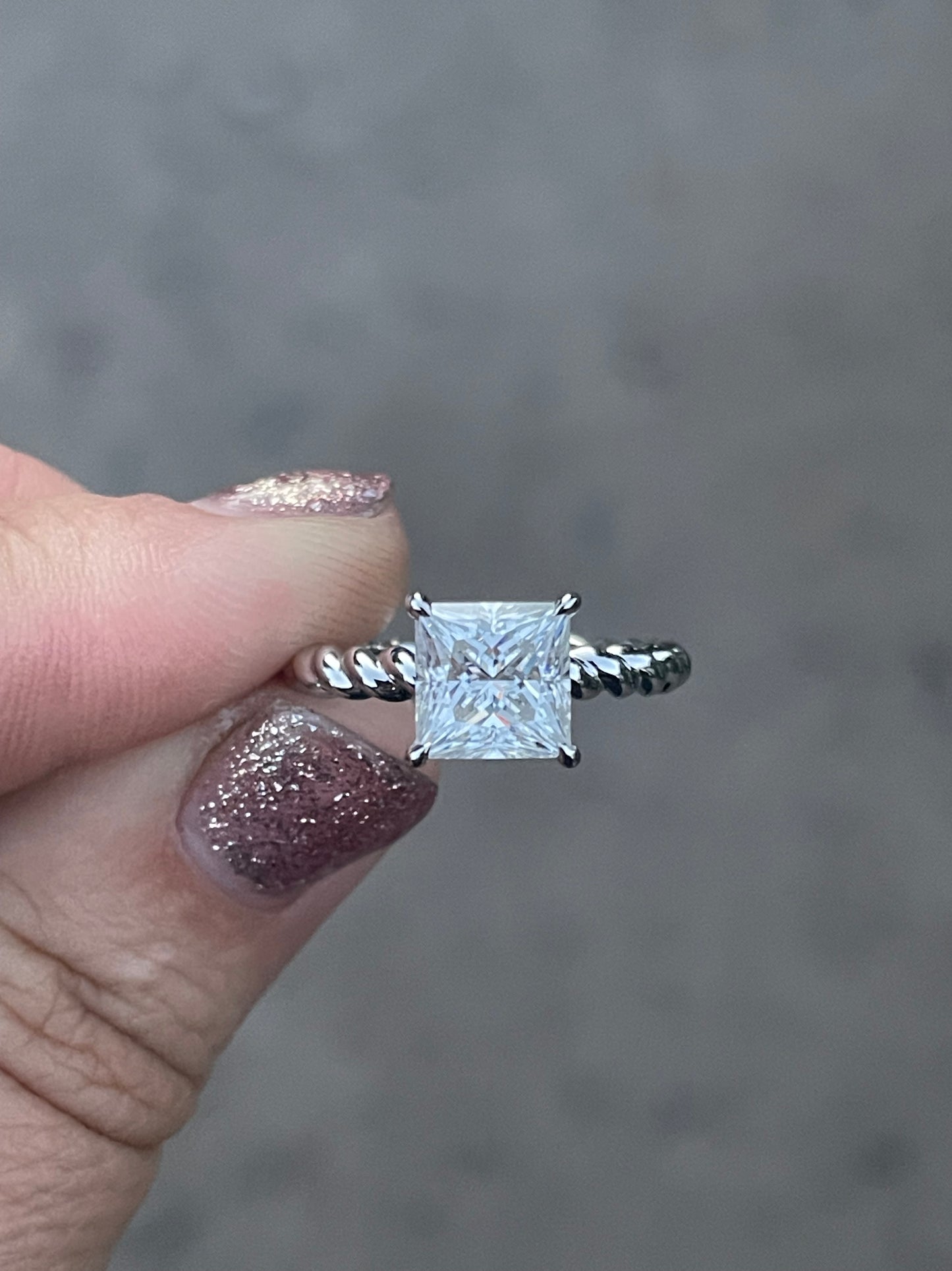 Nellie Sterling Silver Engagement Ring