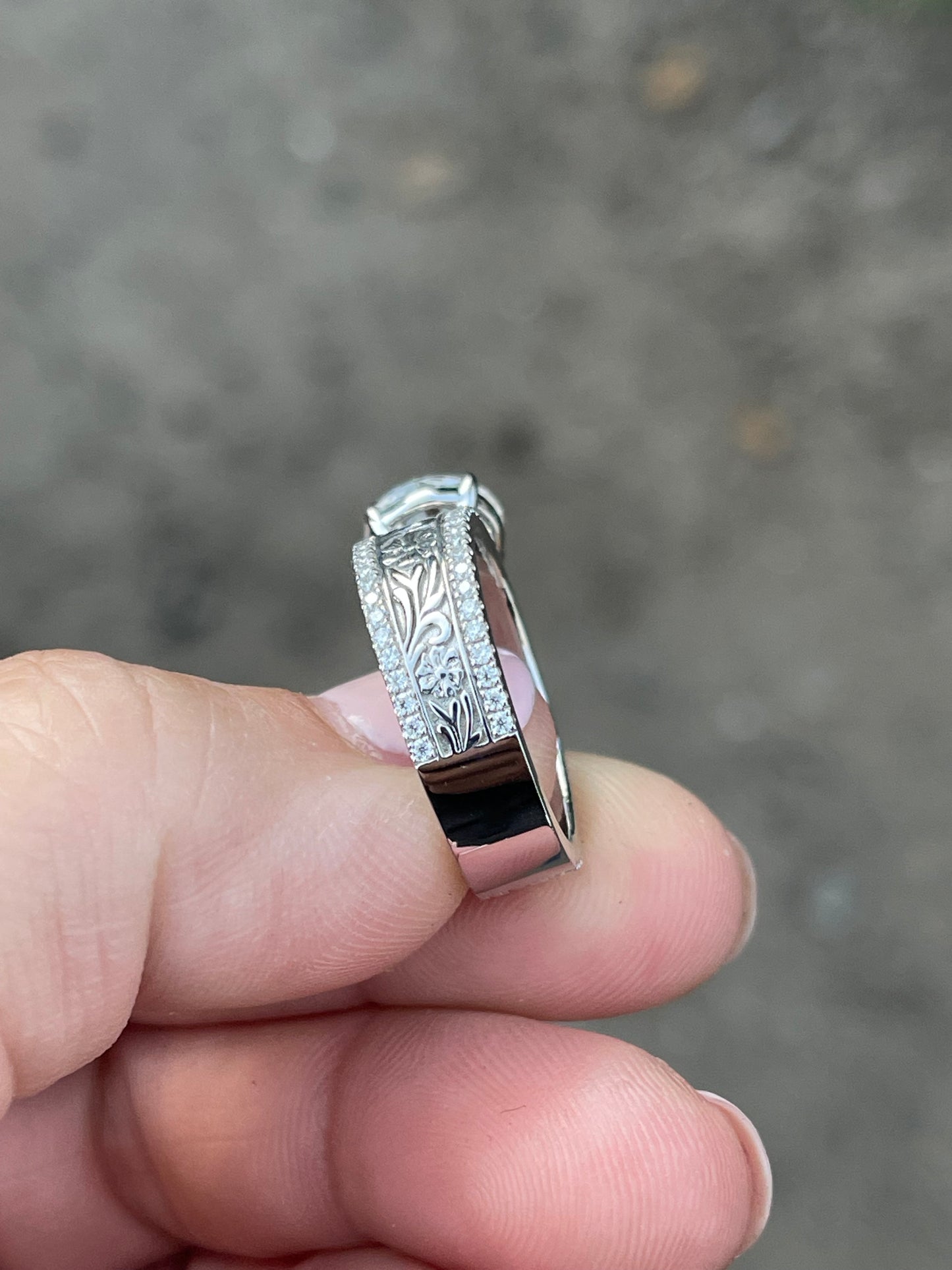 Crystal Ring Hyo Silver Wedding Sets HYO Silver Princess Ring