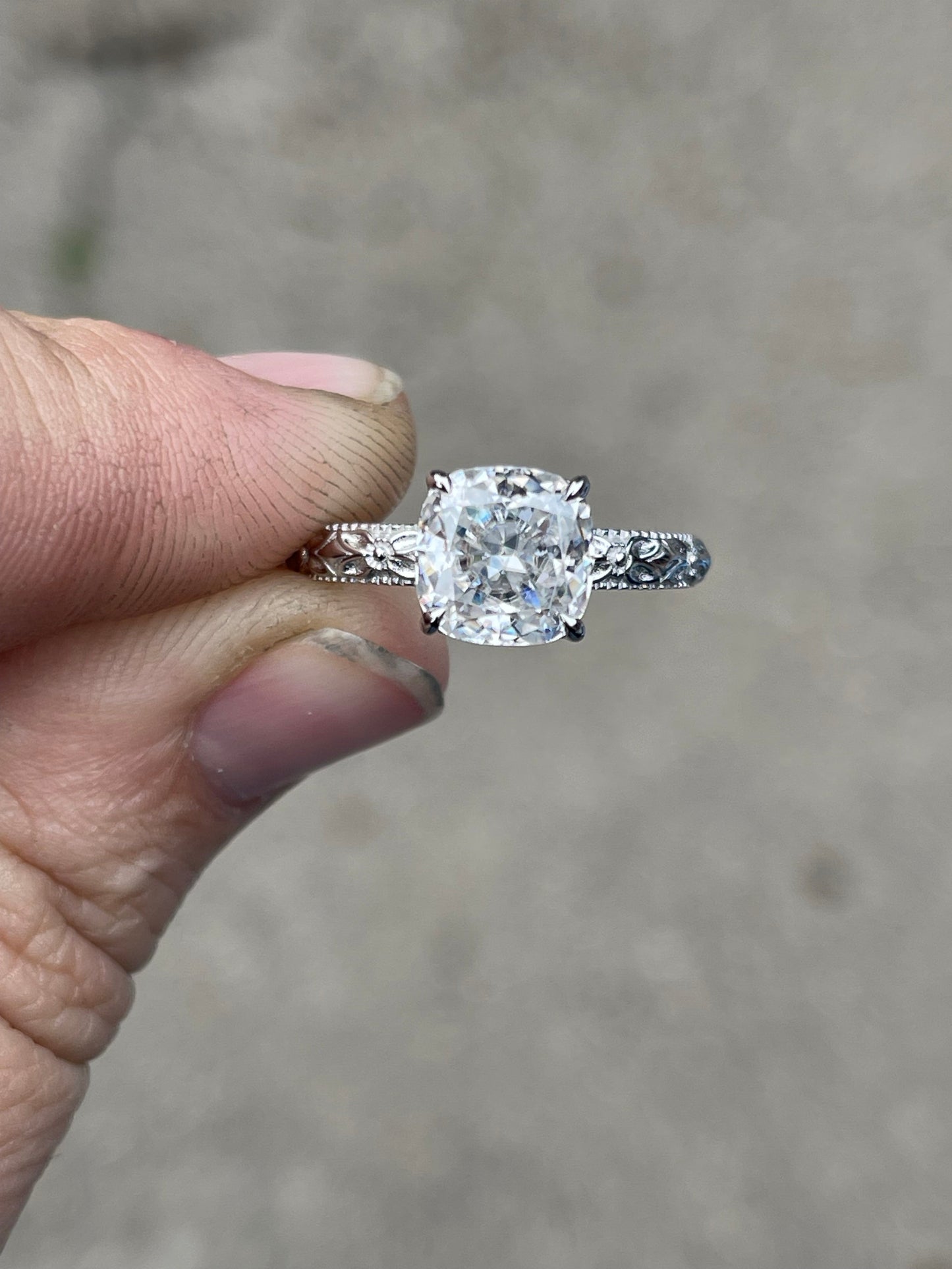 Emersyn Sterling Silver Engagement Ring