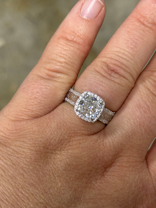 Jean DIAMOND Cathedral Engagement Ring Engagement Rings Tines Ranch Co