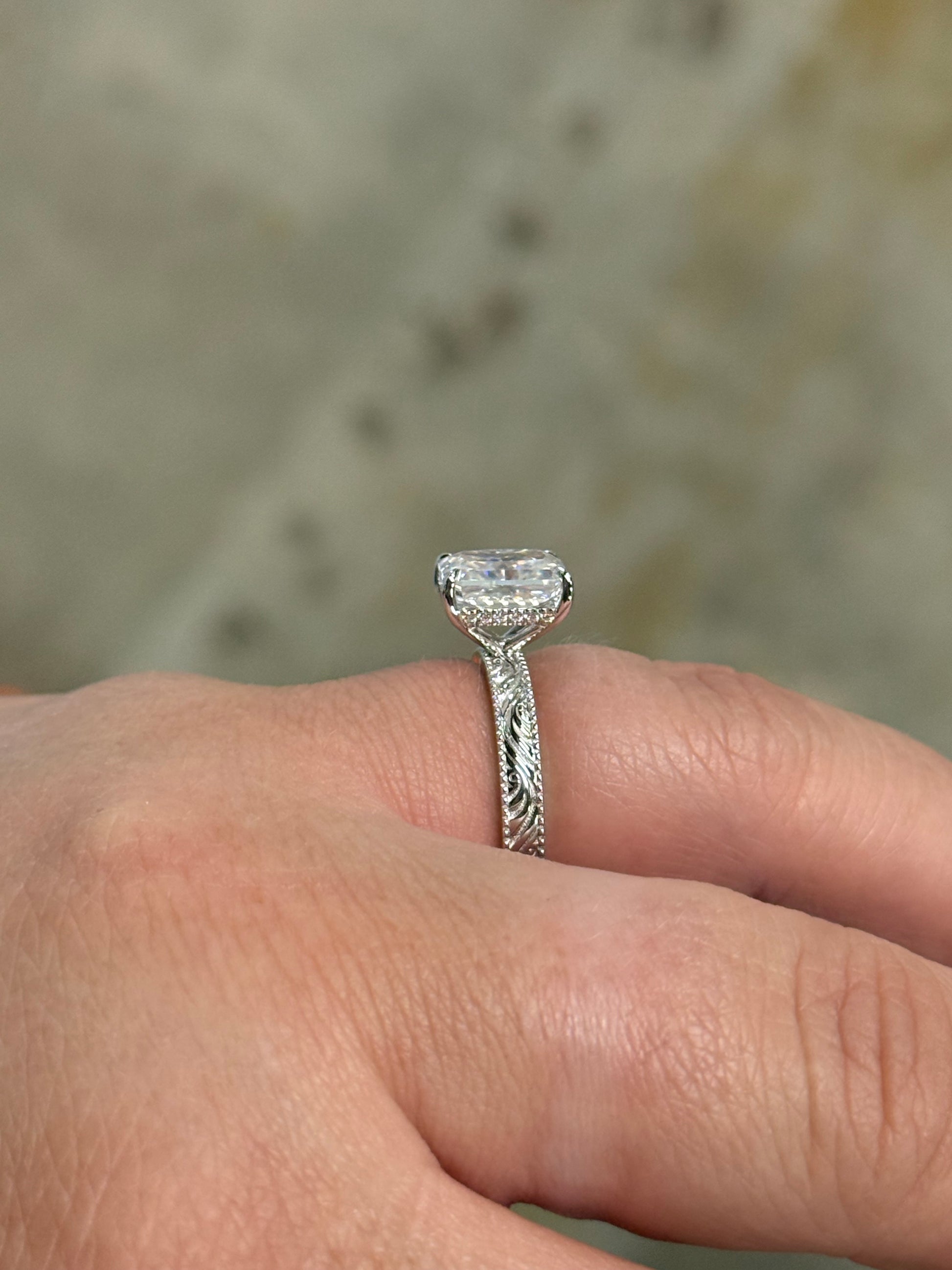 Beth DIAMOND Hidden Halo Engagement Ring Engagement Rings Tines Ranch Co