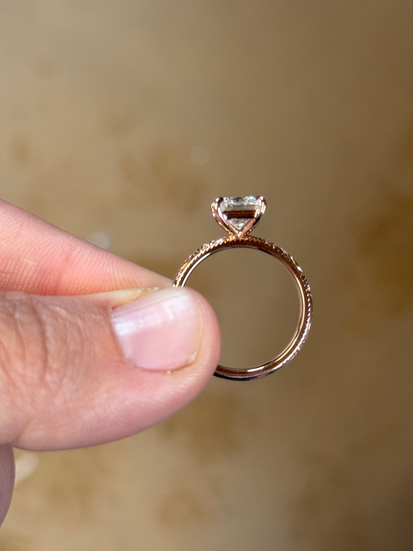 Shiloh 1.5ct 7US 14K Rose Gold Engagement Ring Engagement Rings Tines Ranch Co
