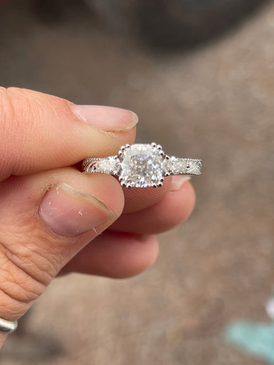 Ellie Sterling Silver Engagement Ring