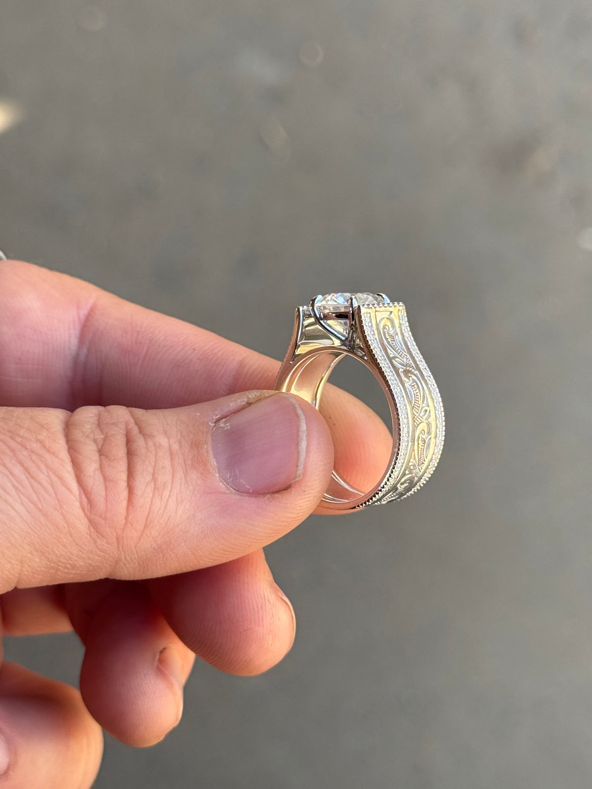 Jonah Sterling Silver Engagement Ring