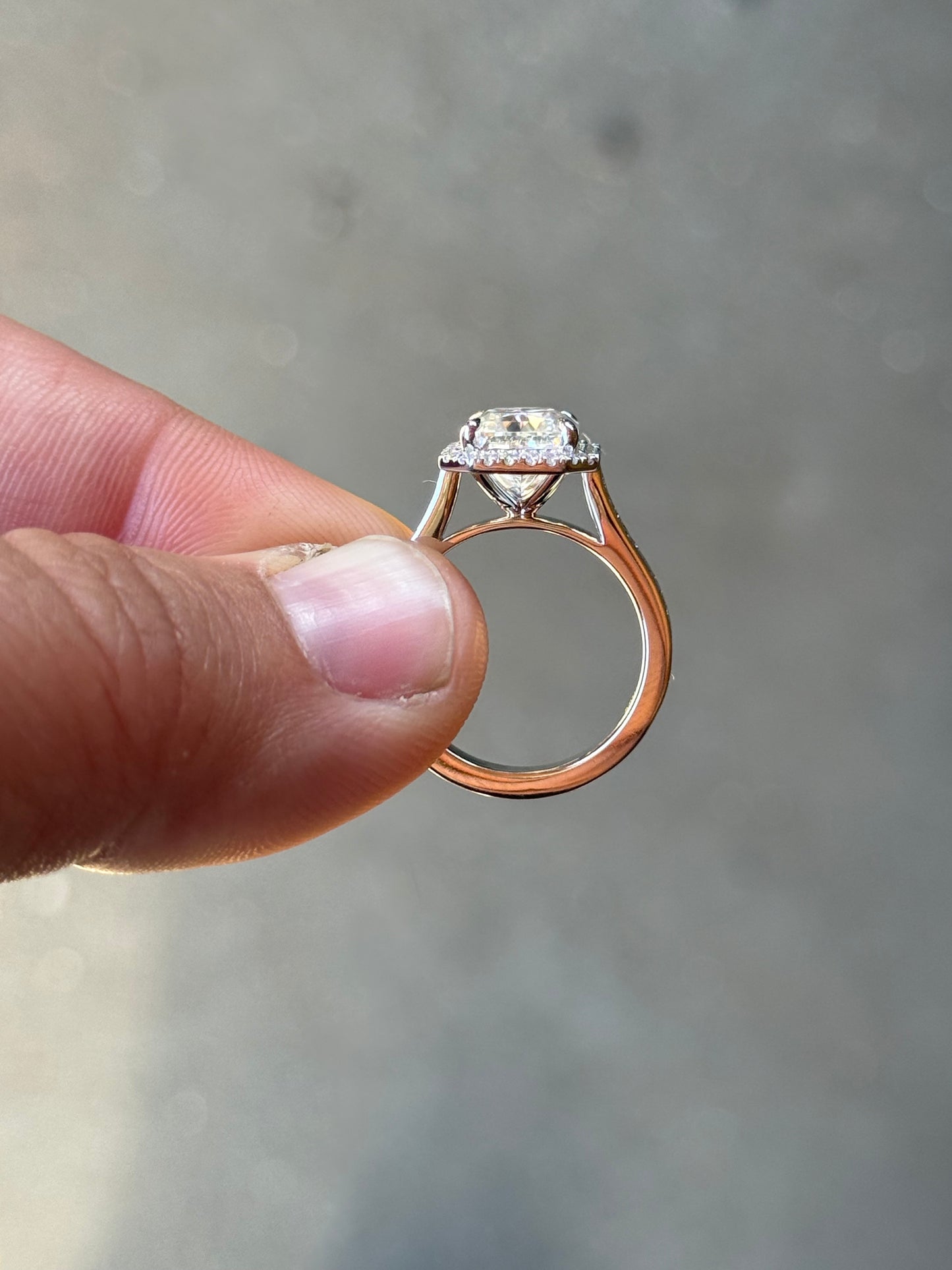 Nadeen Cathedral Diamond Engagement Ring