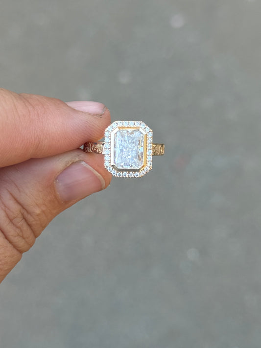 Nadeen Bezel Engagement Ring