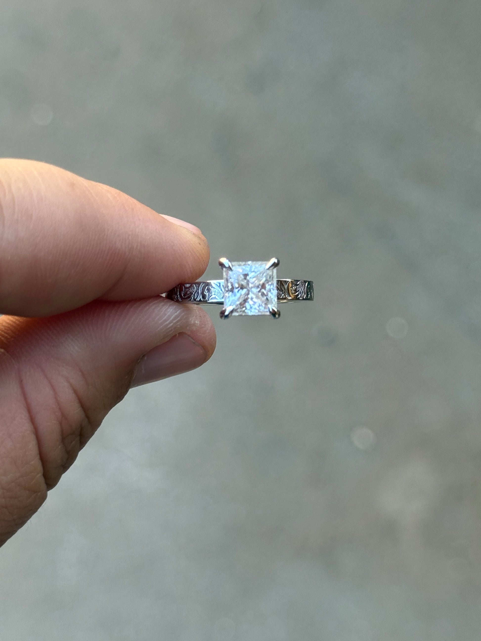 Lena 2ct Sterling Silver Engagement Ring Engagement Rings Tines Ranch Co