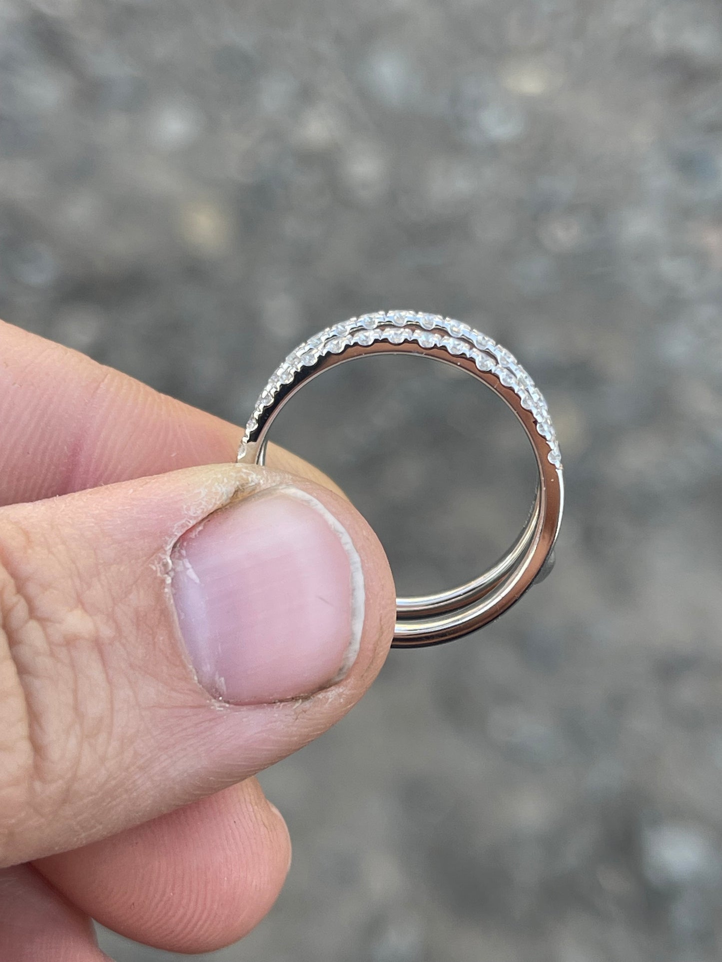 Chancie Moissanite Wedding Band