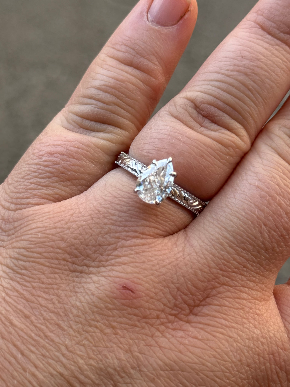 Hadley 2ct Sterling Silver Promise Ring Engagement Rings Tines Ranch Co