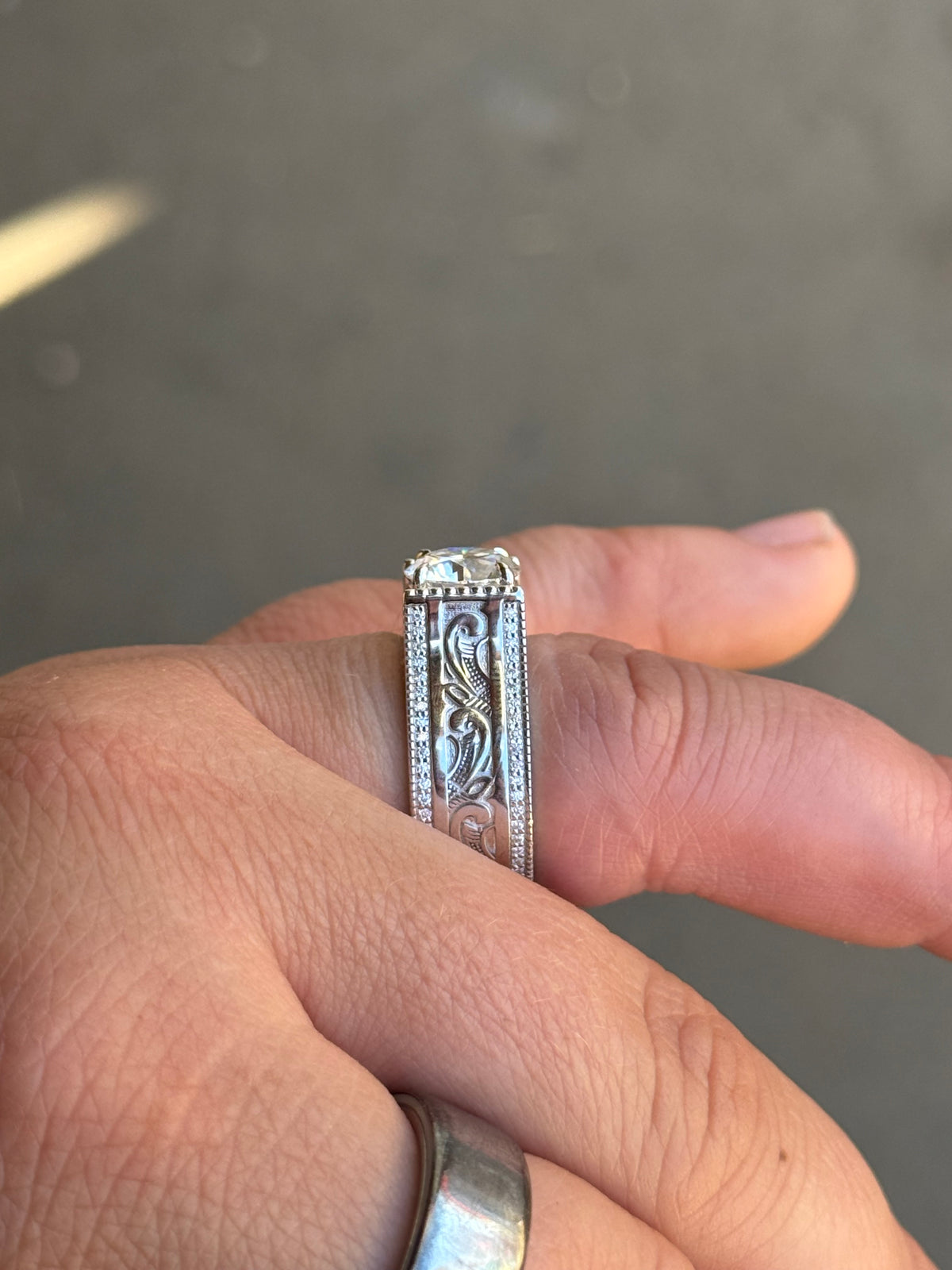 Jonah Sterling Silver Engagement Ring
