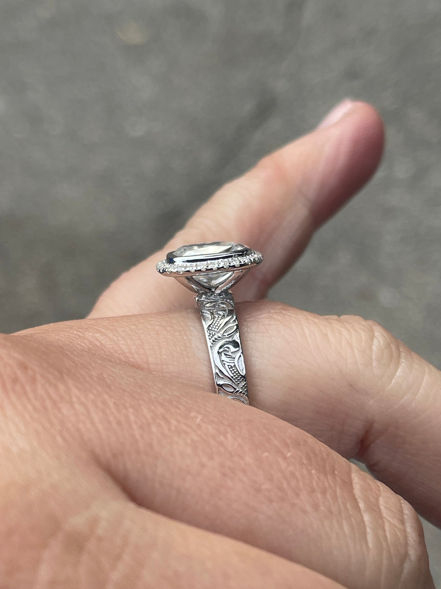 Kamilla Sterling Silver Engagement Ring