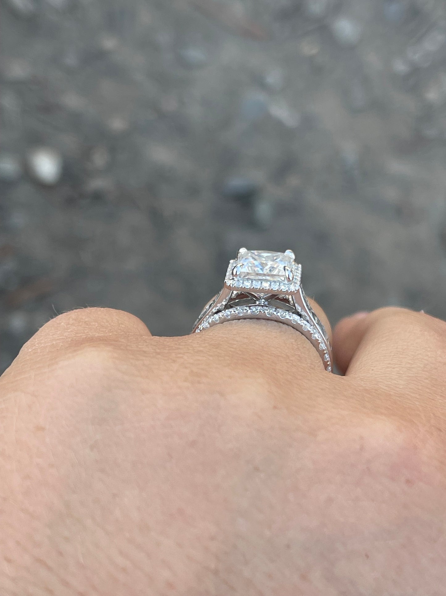 Ridley Moissanite Wedding Band