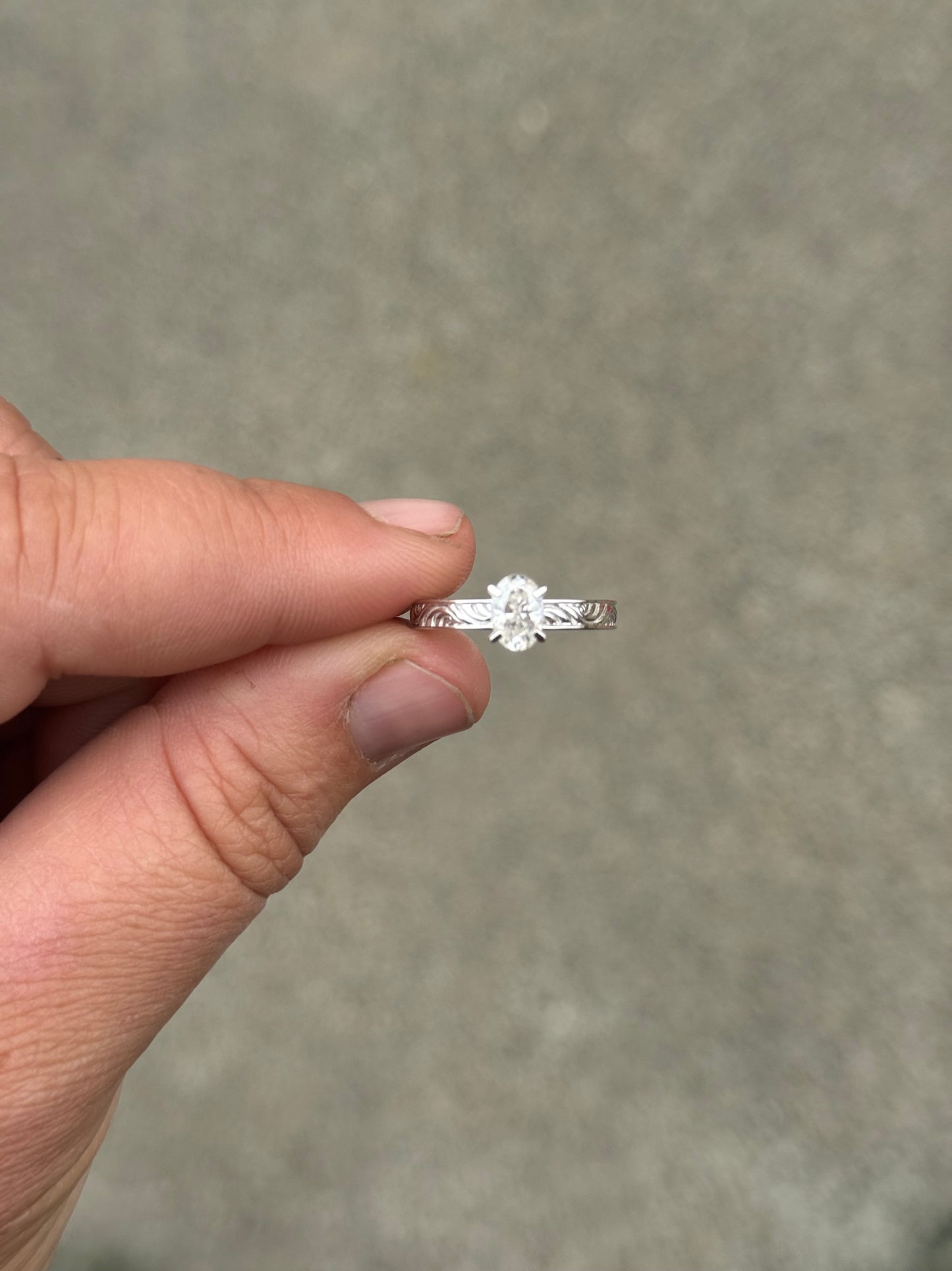 Kimber 1ct 6US Sterling Silver Engagement Ring