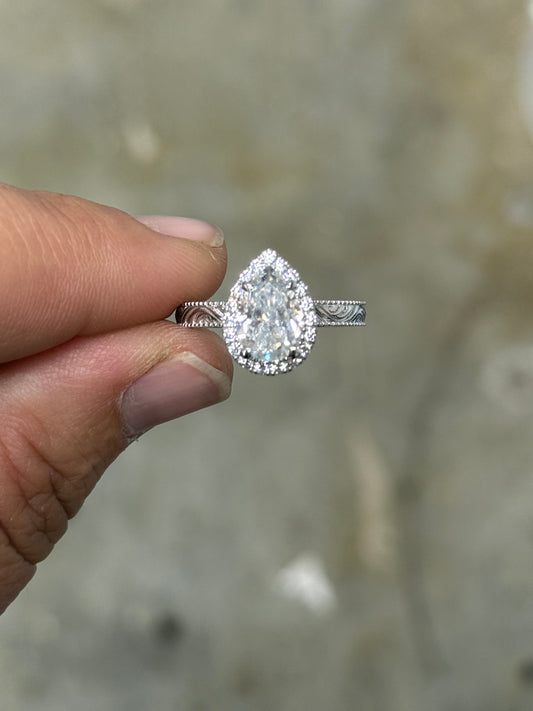 Juniper 8.5US 10K White Gold Engagement Ring Engagement Rings Tines Ranch Co