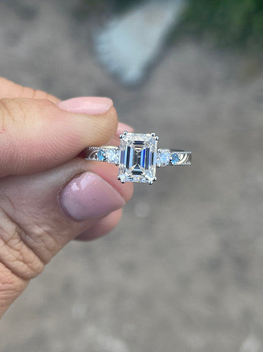 Ellison Sterling Silver Engagement Ring