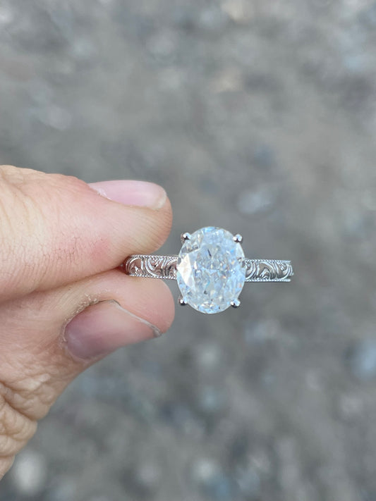 Honey Sterling Silver Engagement Ring