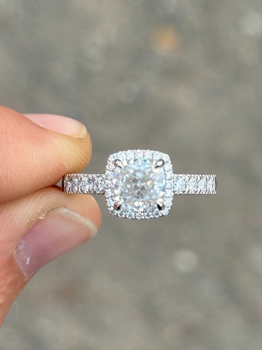 Skylar Pave (LP) Sterling Silver Engagement Ring
