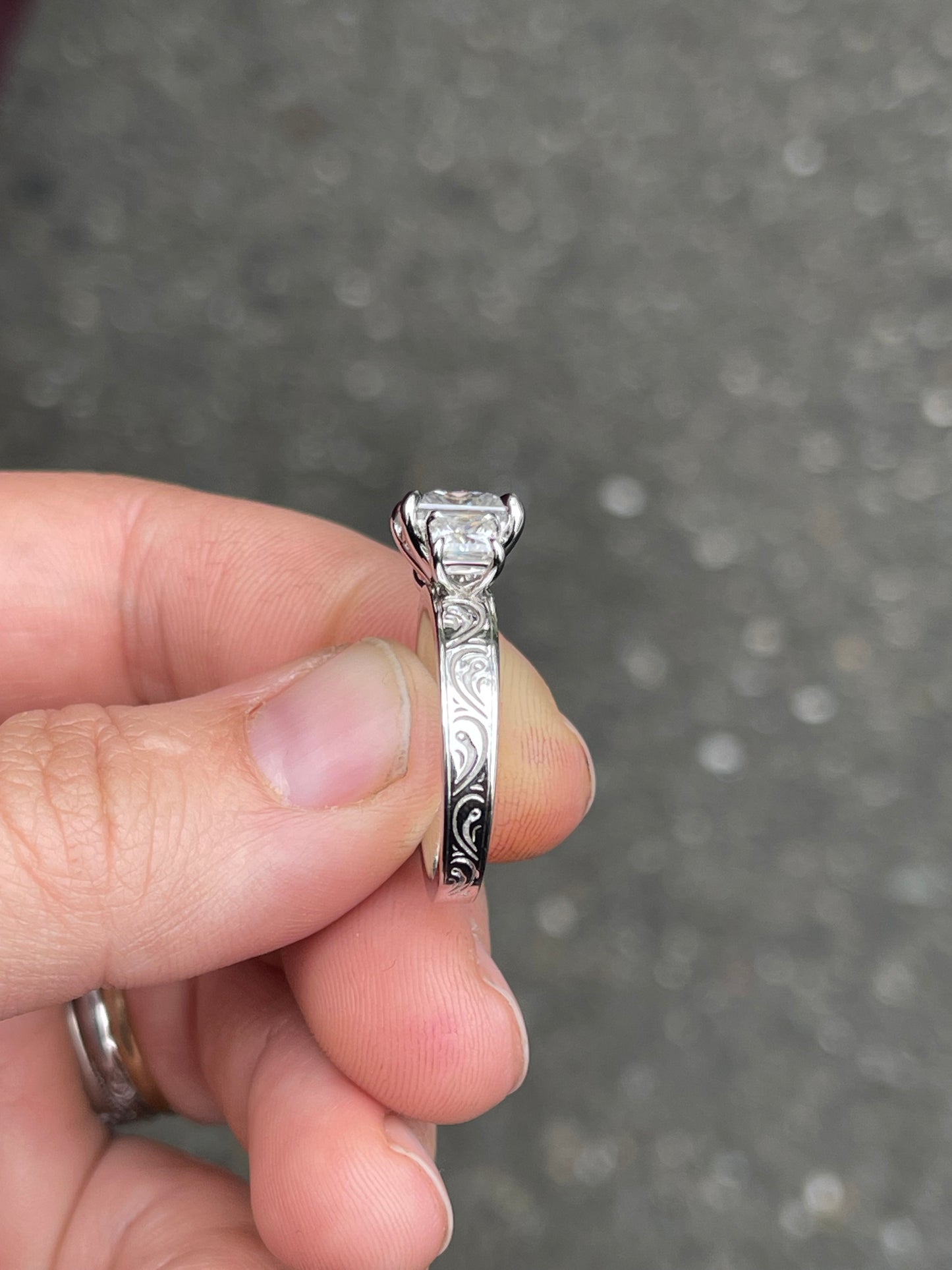 Mia Sterling Silver Engagement Ring