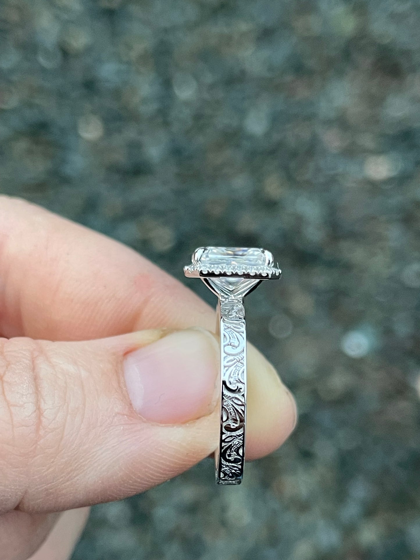 Nadeen Sterling Silver Engagement Ring