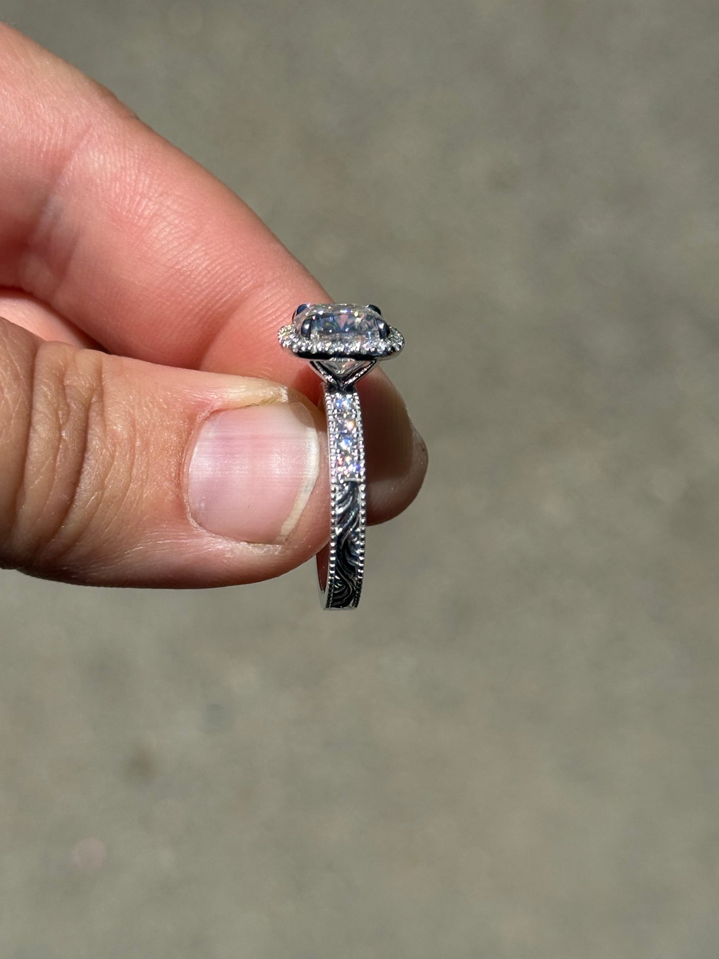 Skylar Pave Engagement Ring Engagement Rings Tines Ranch Co