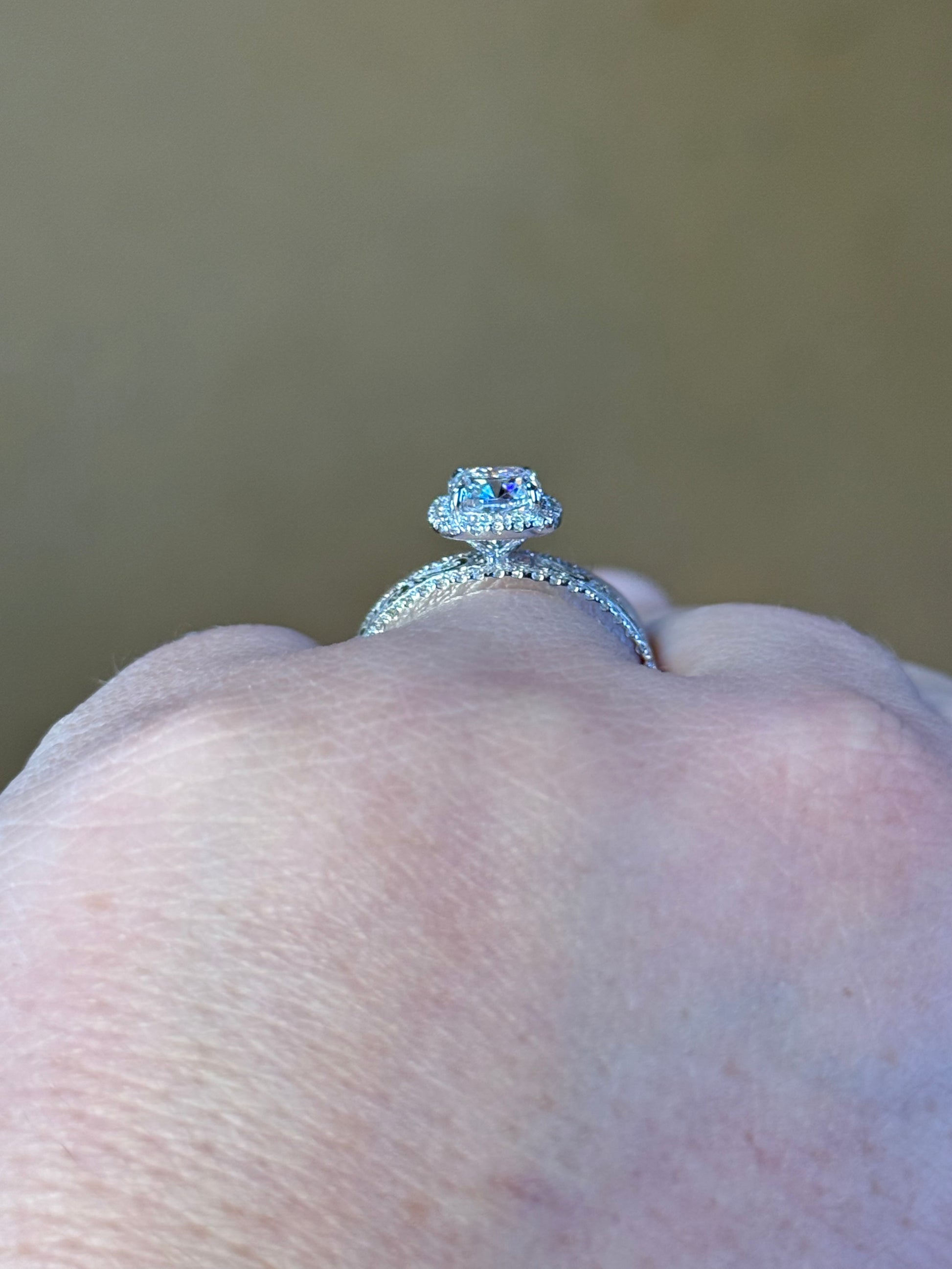 Jean 1.5ct DIAMOND 9.5US 10K White Gold Engagement Ring Engagement Rings Tines Ranch Co