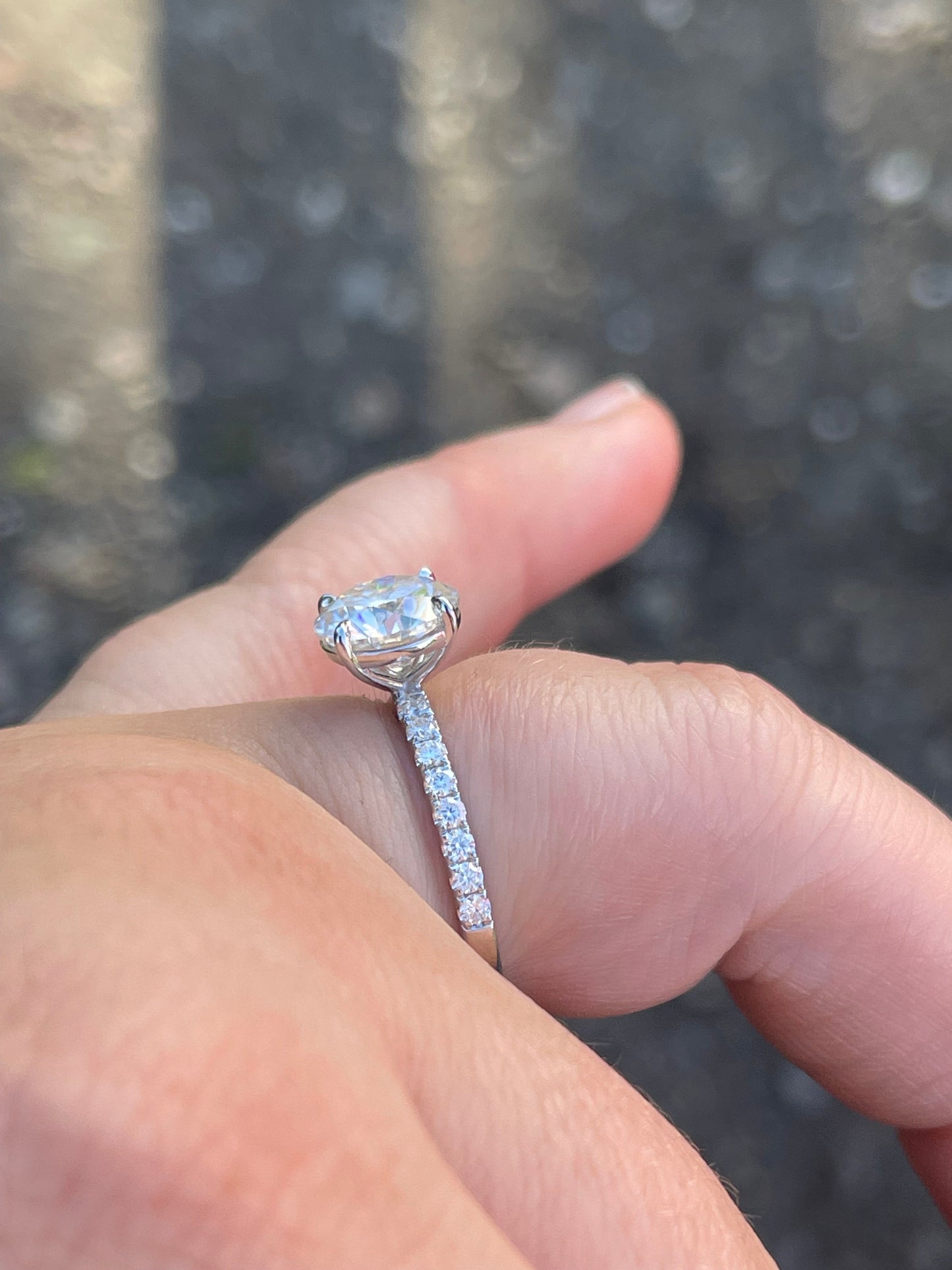 Rachel Sterling Silver Engagement Ring