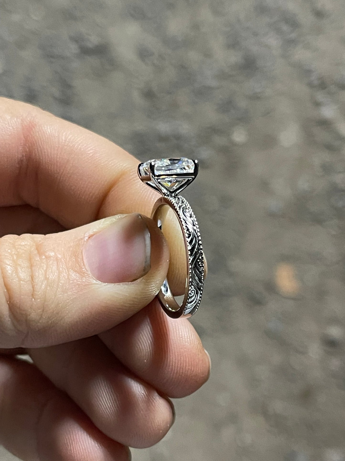 Regan Sterling Silver Engagement Ring