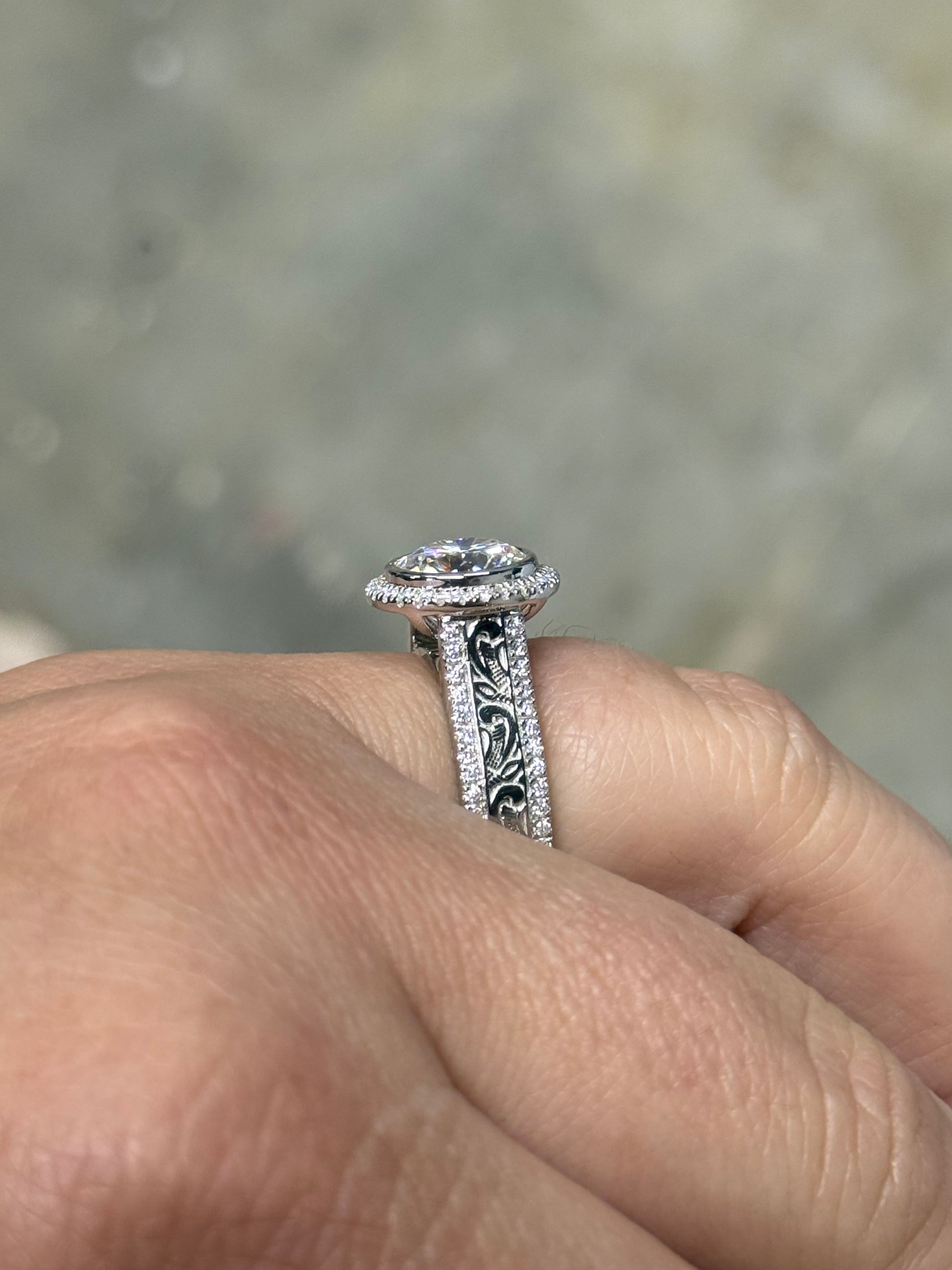 Georgia Cathedral Sterling Silver Engagement Ring Engagement Rings Tines Ranch Co