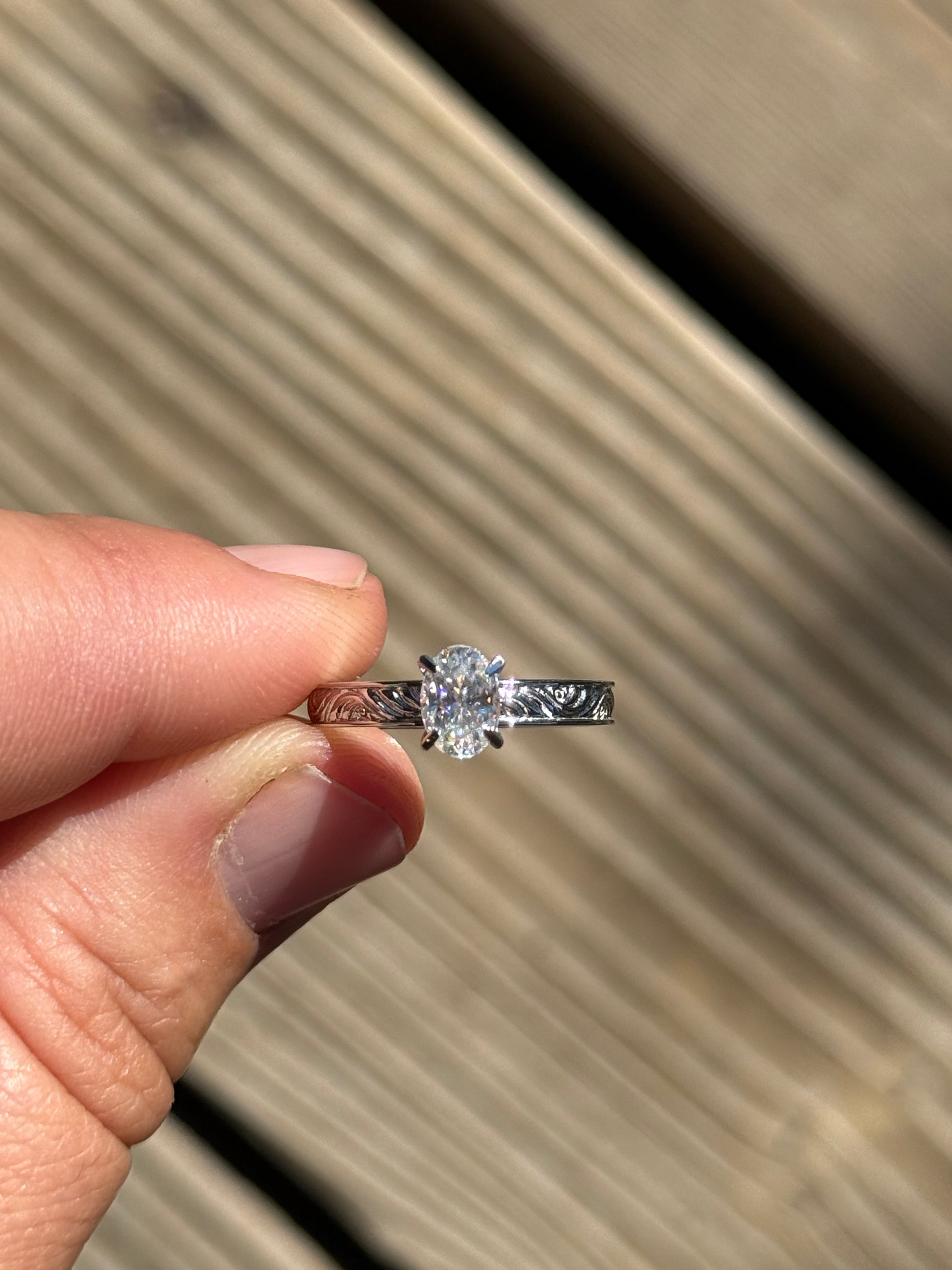 Kimber 1.5ct 7.5US 10K White Gold DIAMOND Engagement Ring Engagement Rings Tines Ranch Co