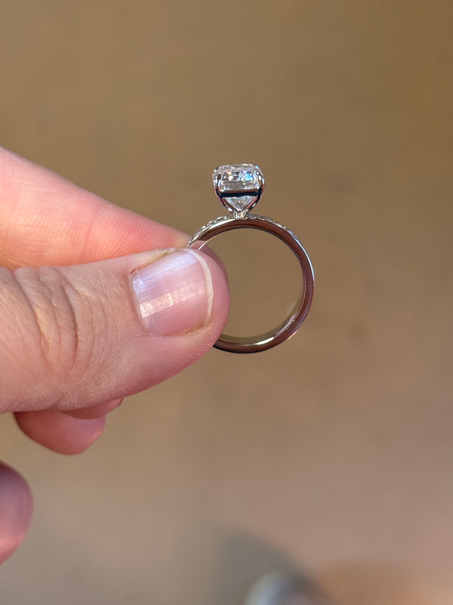 Finley 4ct Sterling Silver Engagement Ring Engagement Rings Tines Ranch Co